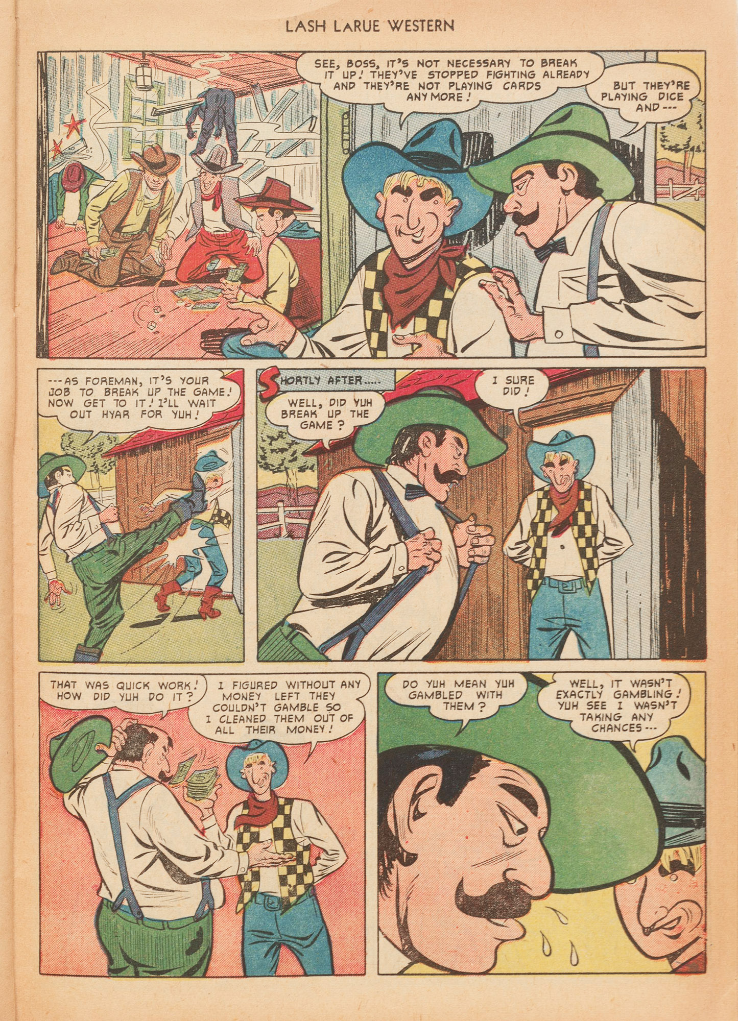 Read online Lash Larue Western (1949) comic -  Issue #15 - 35