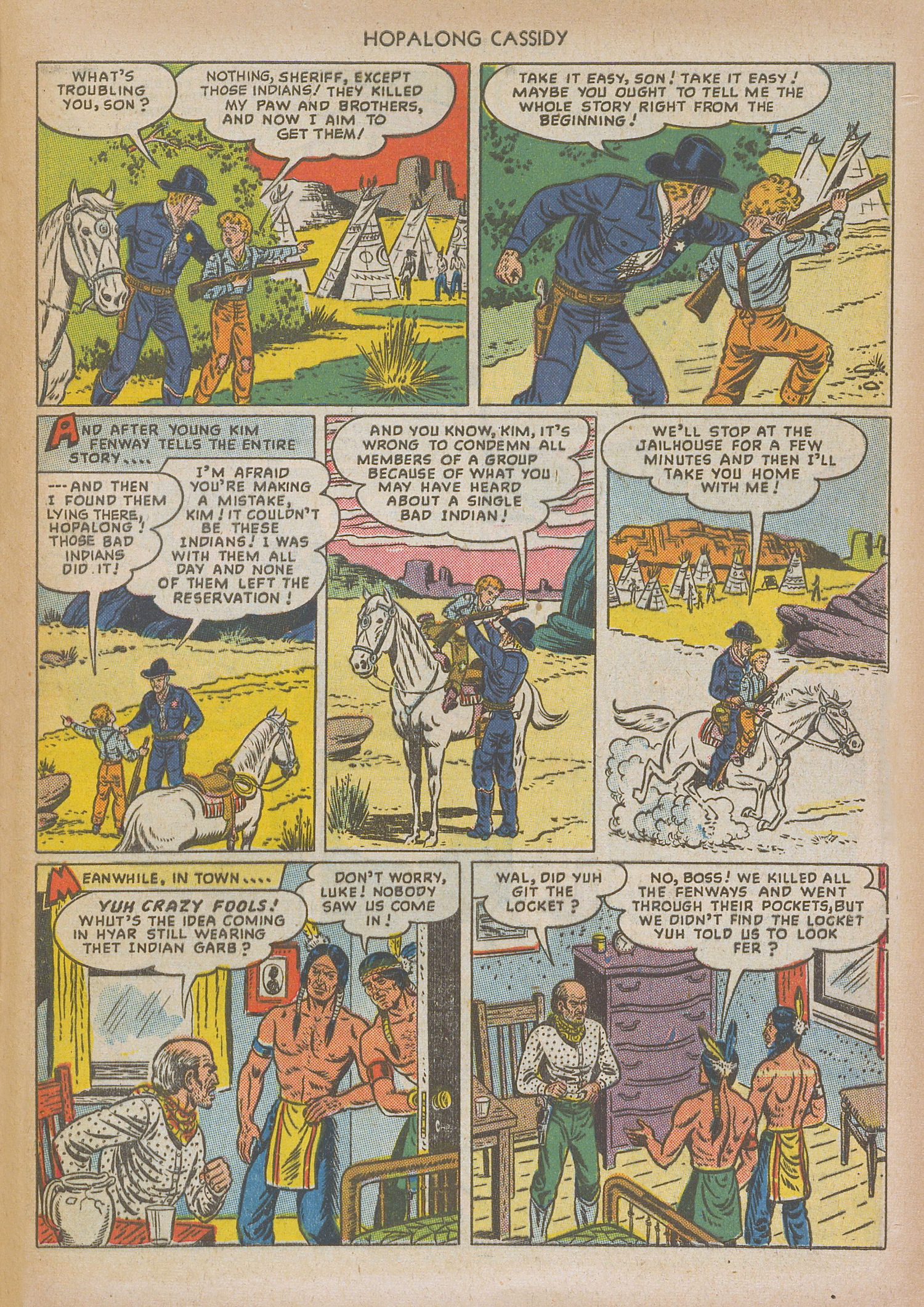 Read online Hopalong Cassidy comic -  Issue #35 - 45