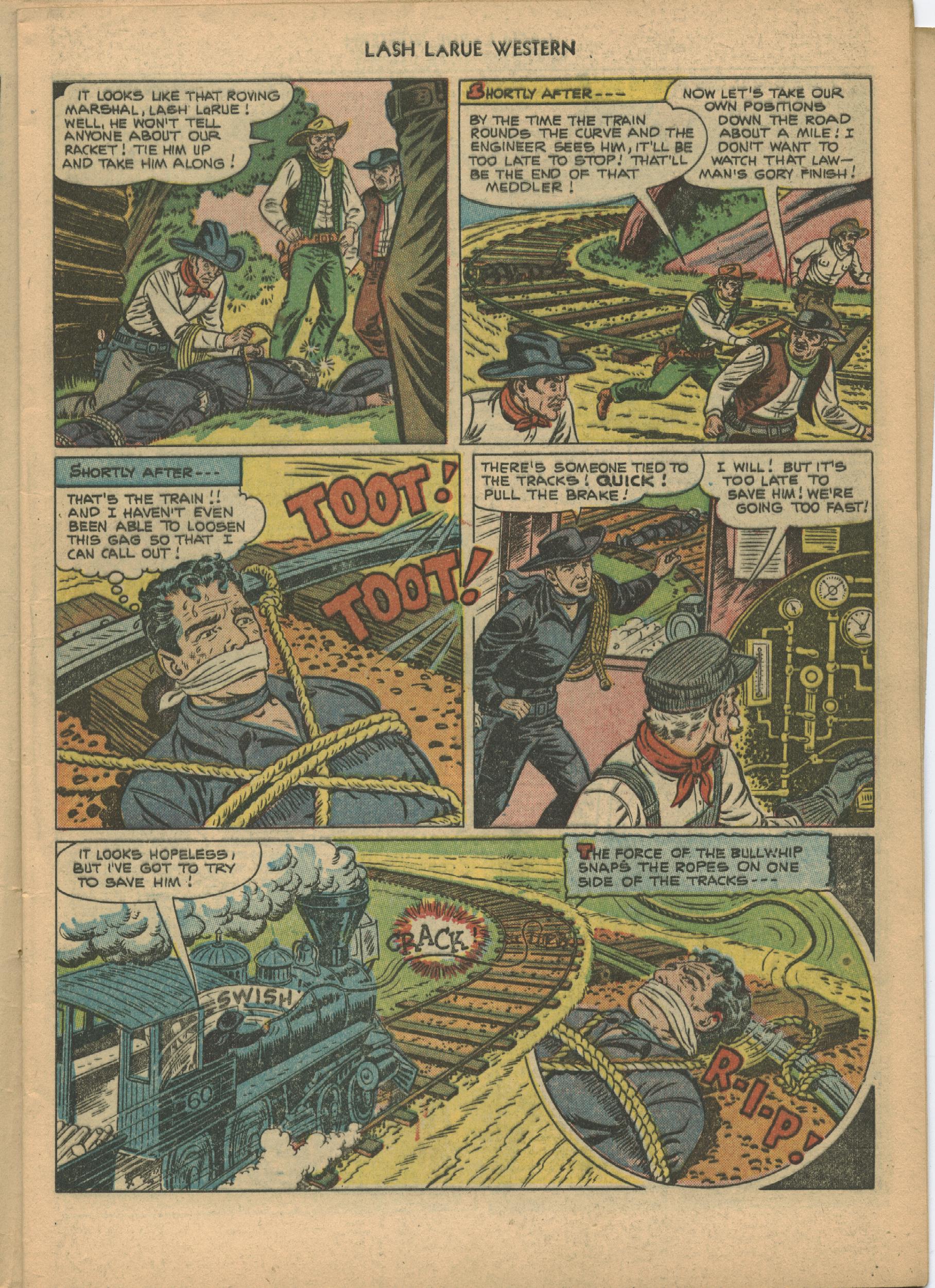 Read online Lash Larue Western (1949) comic -  Issue #21 - 9