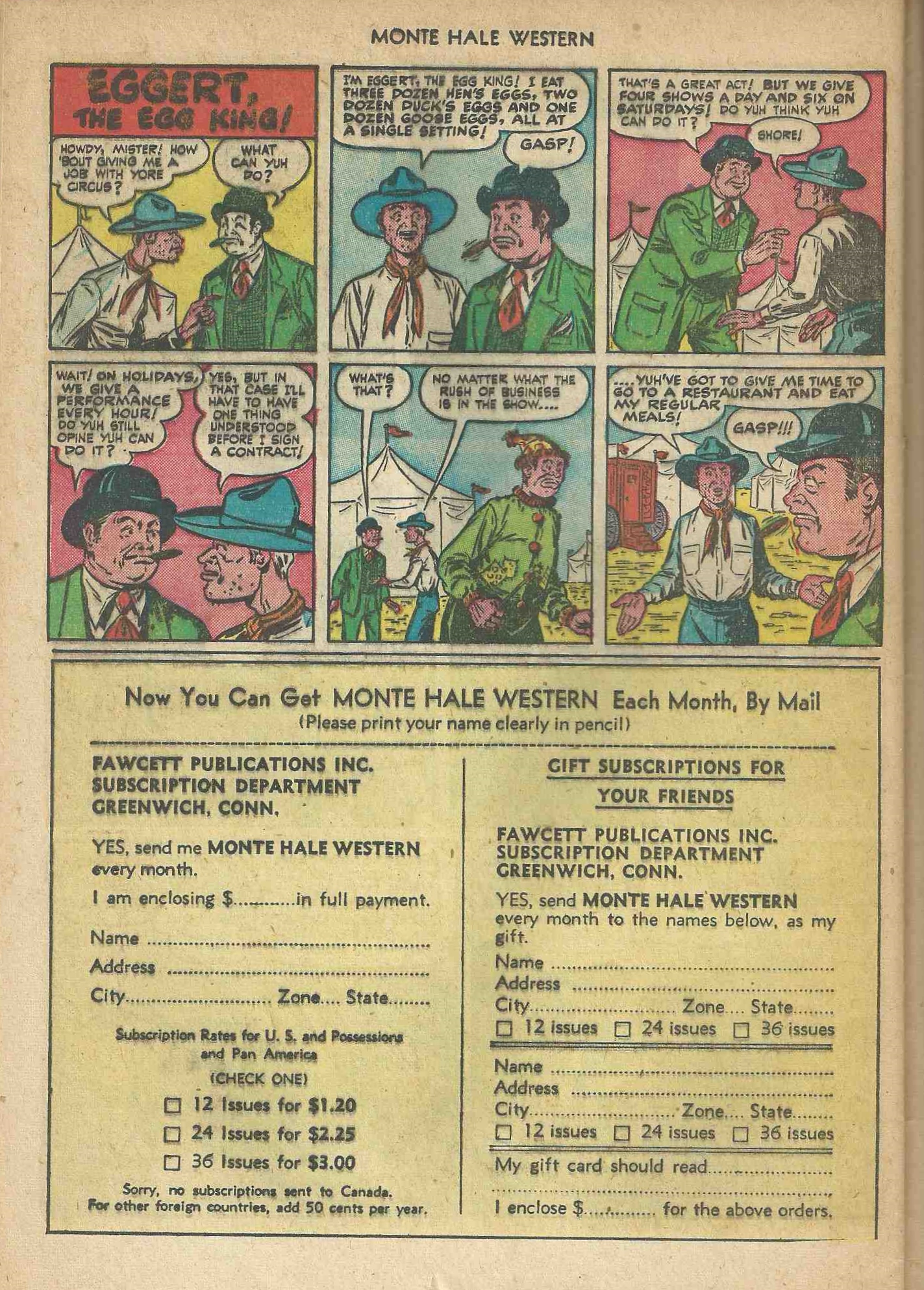 Read online Monte Hale Western comic -  Issue #57 - 24