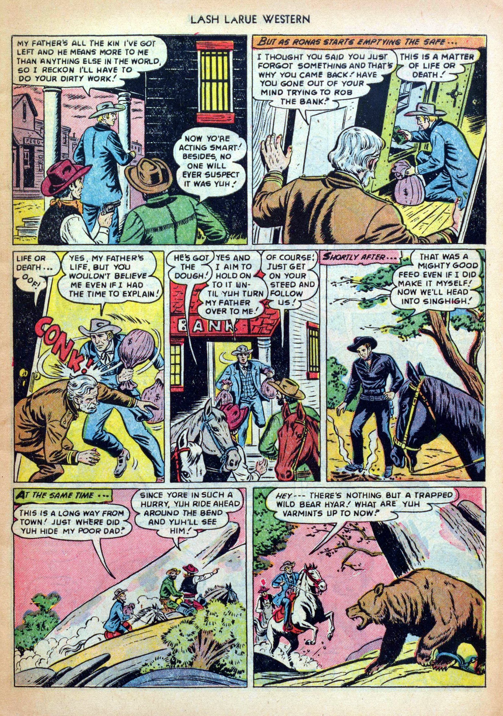 Read online Lash Larue Western (1949) comic -  Issue #31 - 5