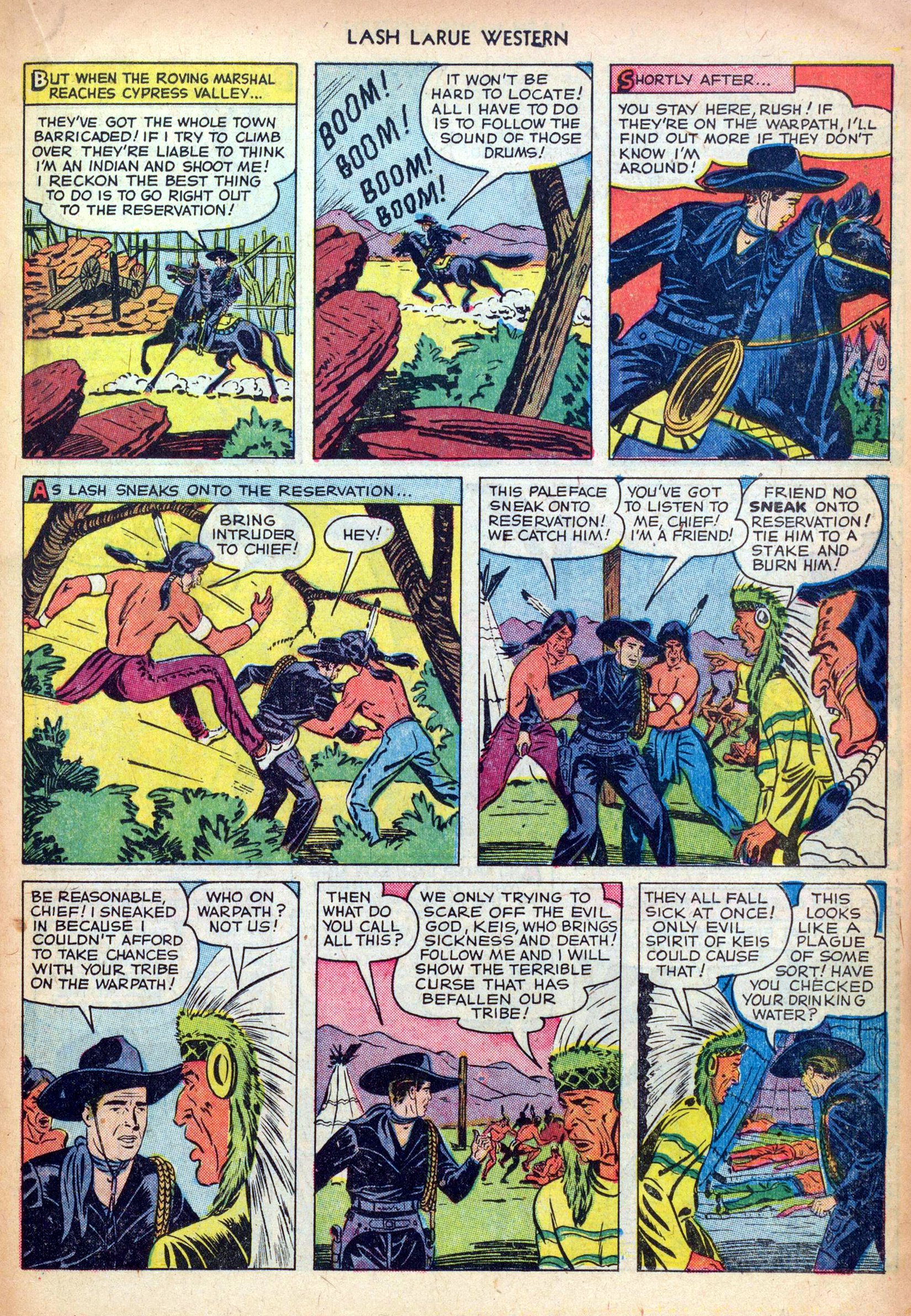 Read online Lash Larue Western (1949) comic -  Issue #24 - 19