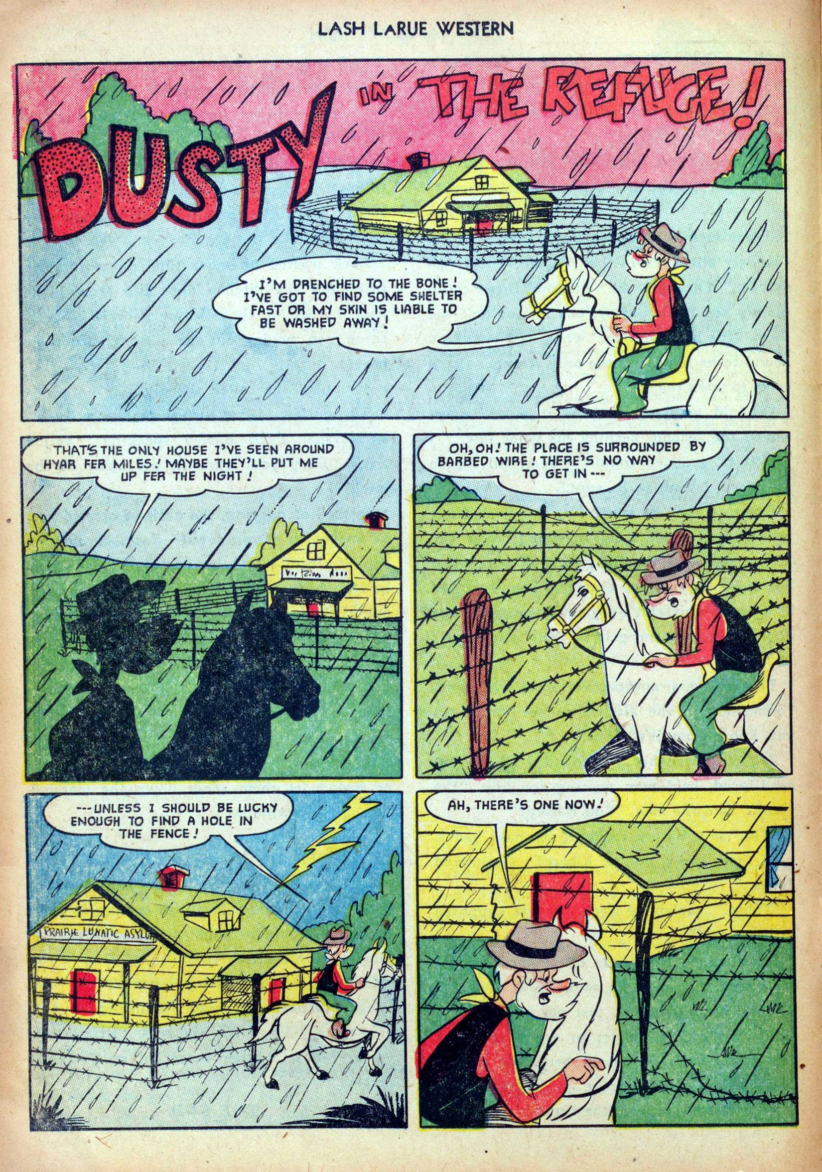 Read online Lash Larue Western (1949) comic -  Issue #24 - 14