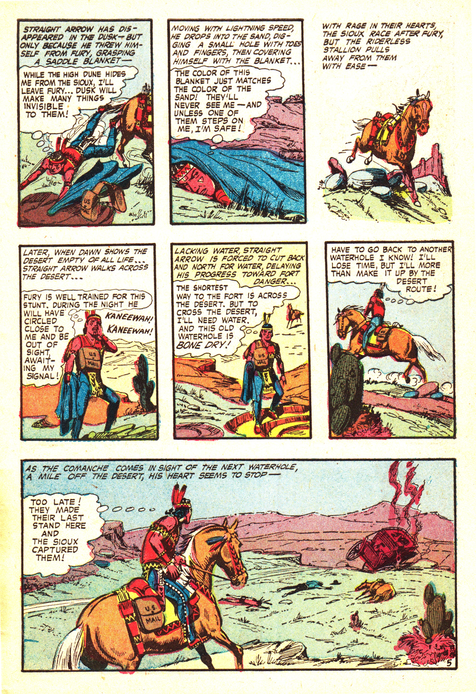 Read online Straight Arrow comic -  Issue #37 - 7