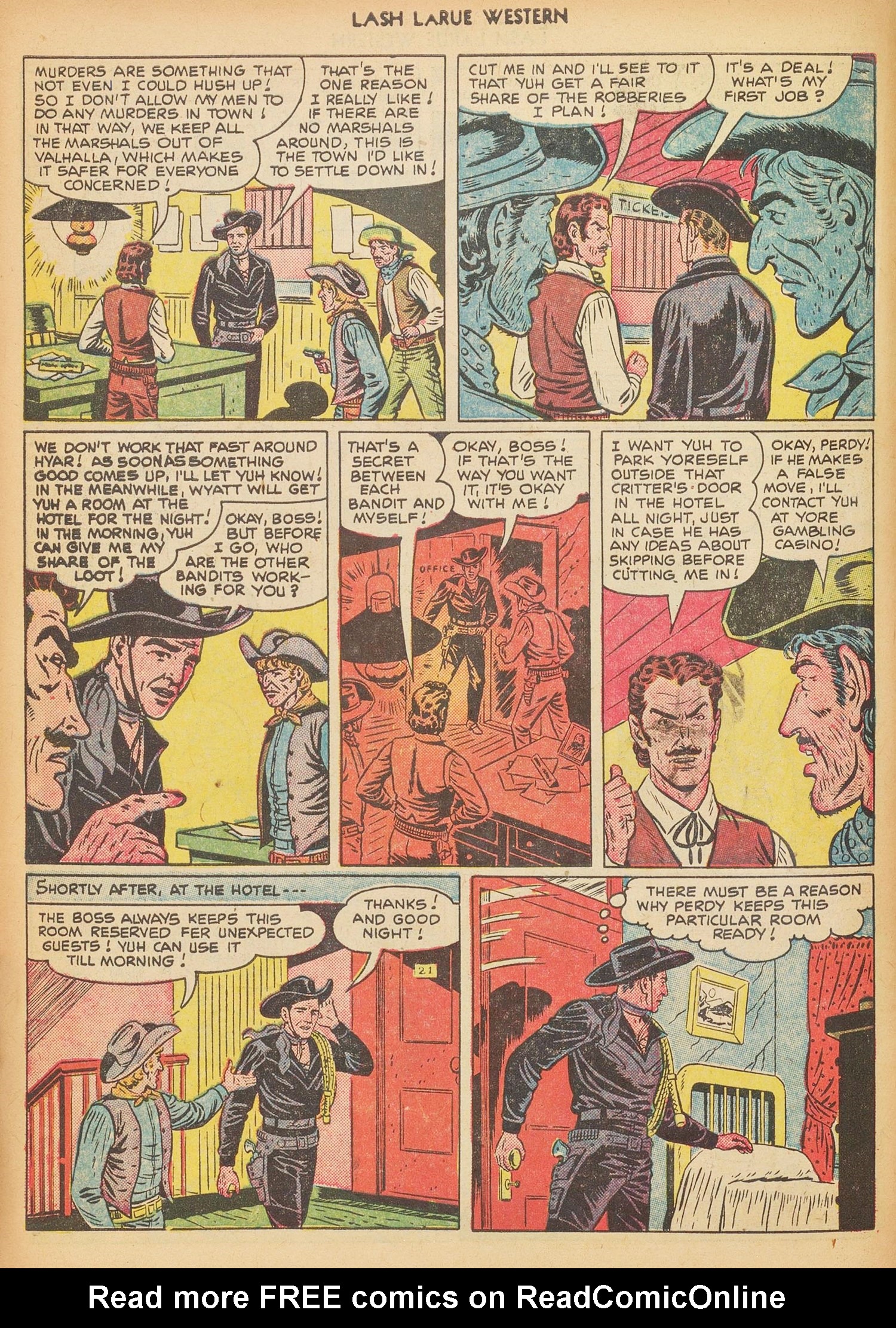 Read online Lash Larue Western (1949) comic -  Issue #17 - 6