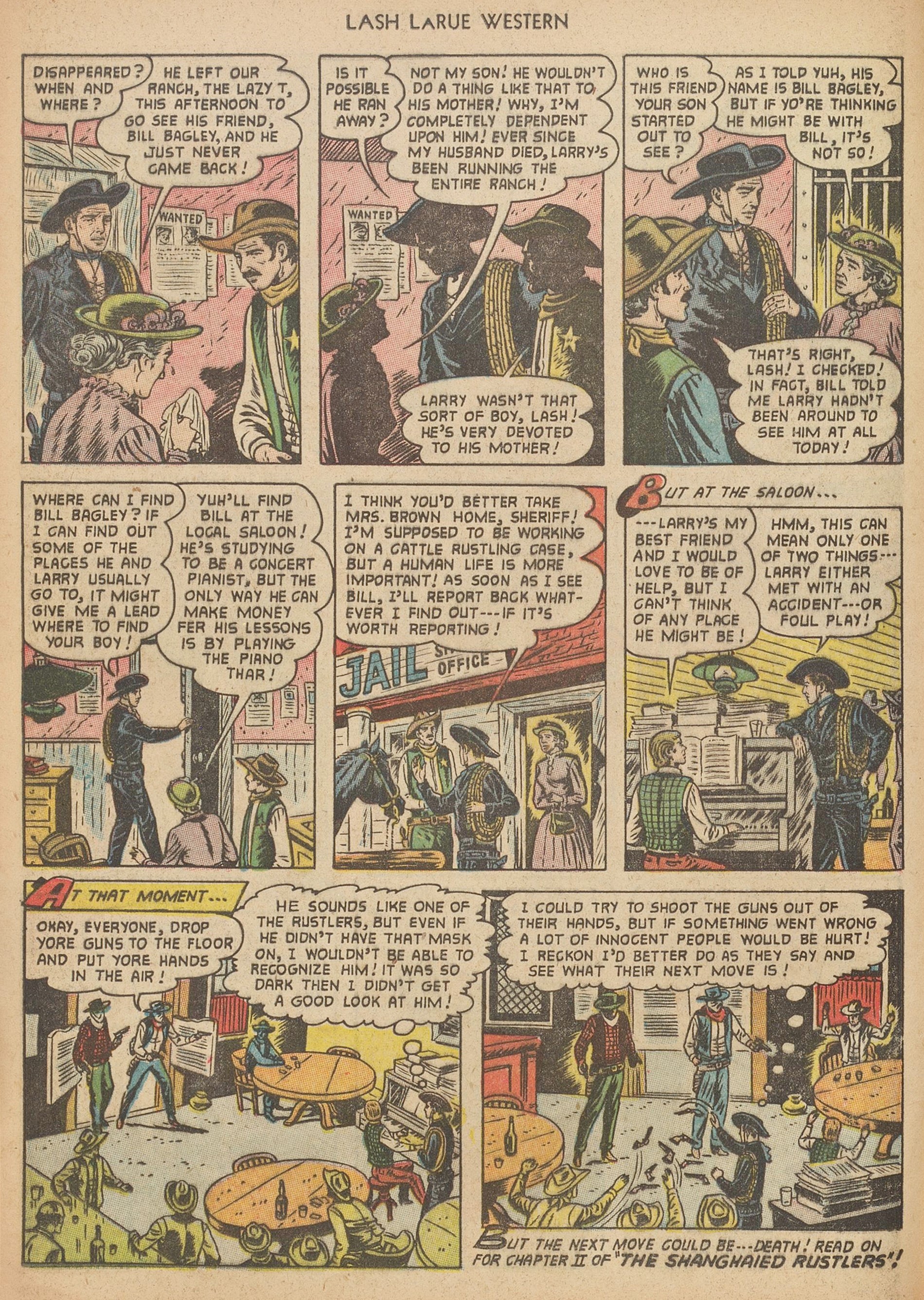 Read online Lash Larue Western (1949) comic -  Issue #40 - 12