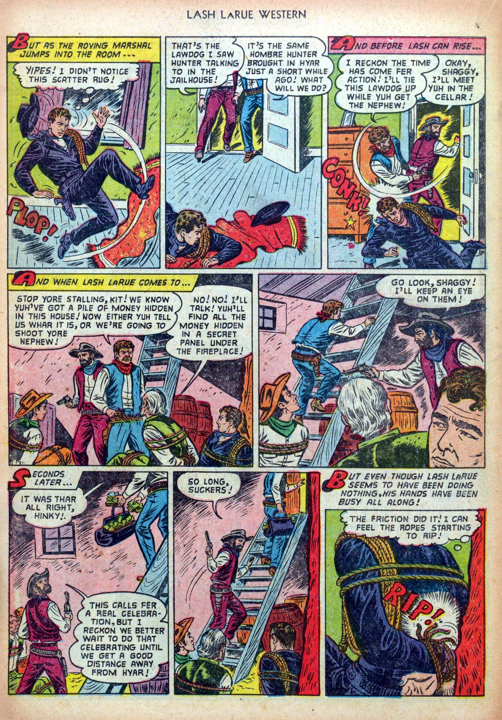 Read online Lash Larue Western (1949) comic -  Issue #36 - 18