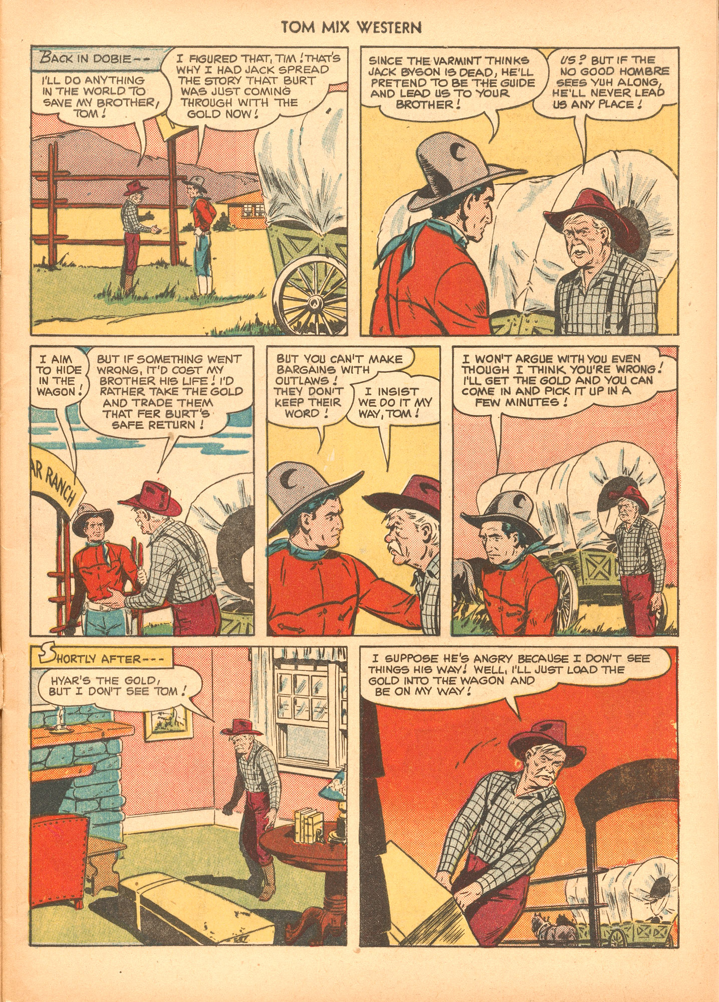 Read online Tom Mix Western (1948) comic -  Issue #36 - 9