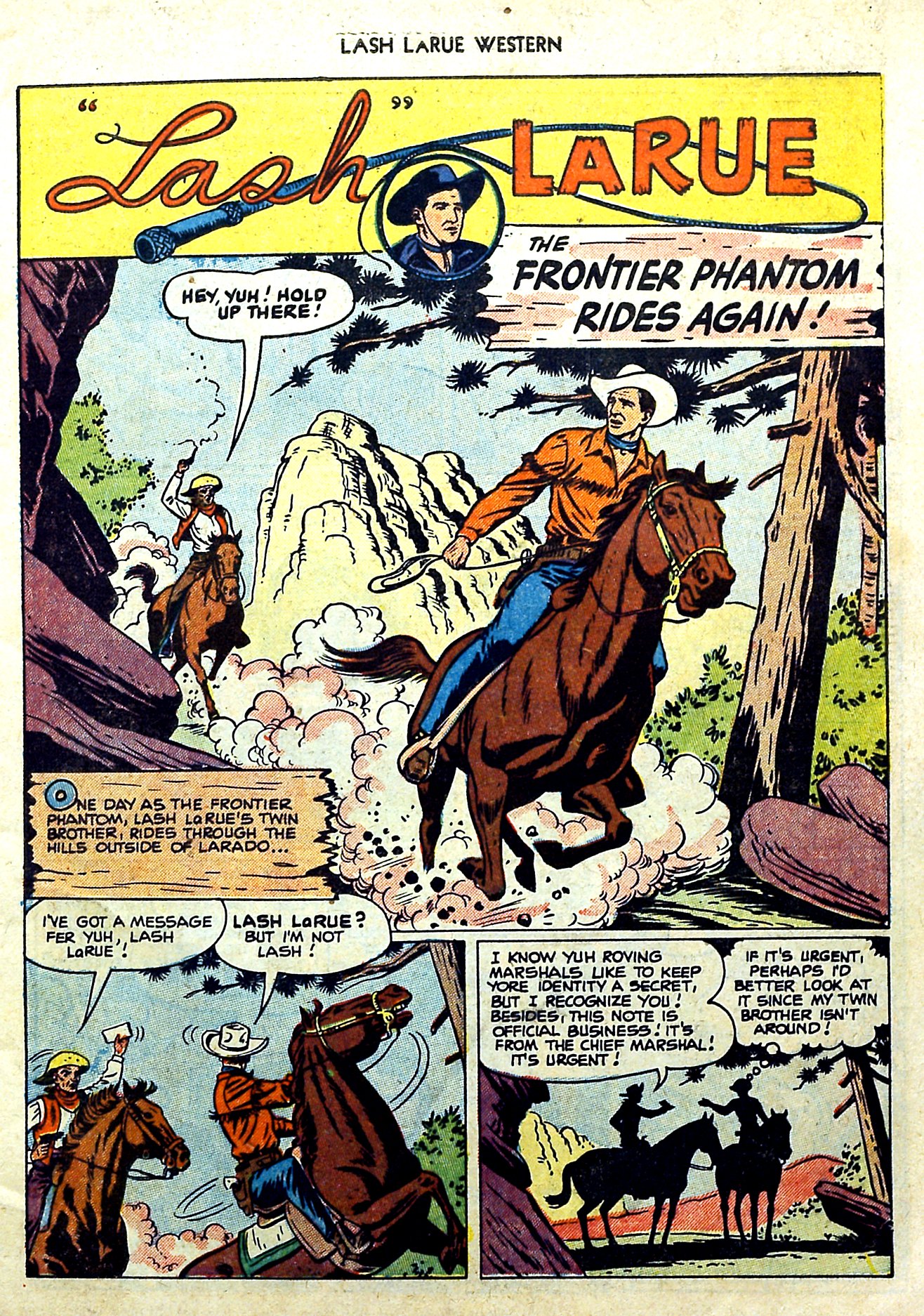 Read online Lash Larue Western (1949) comic -  Issue #57 - 3