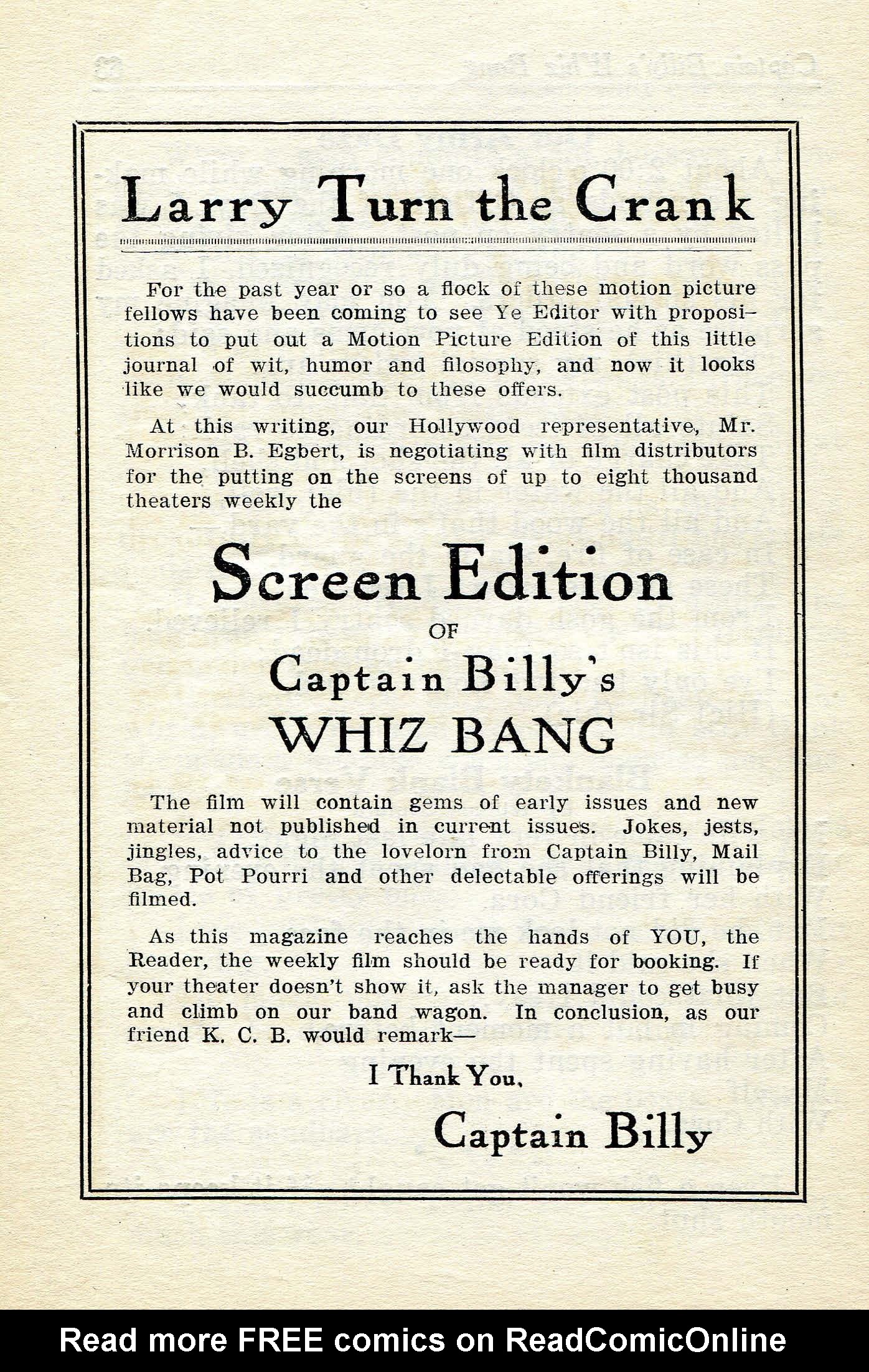 Read online Captain Billy's Whiz Bang comic -  Issue #24 - 66
