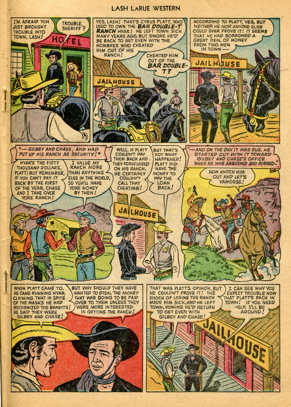 Read online Lash Larue Western (1949) comic -  Issue #9 - 19