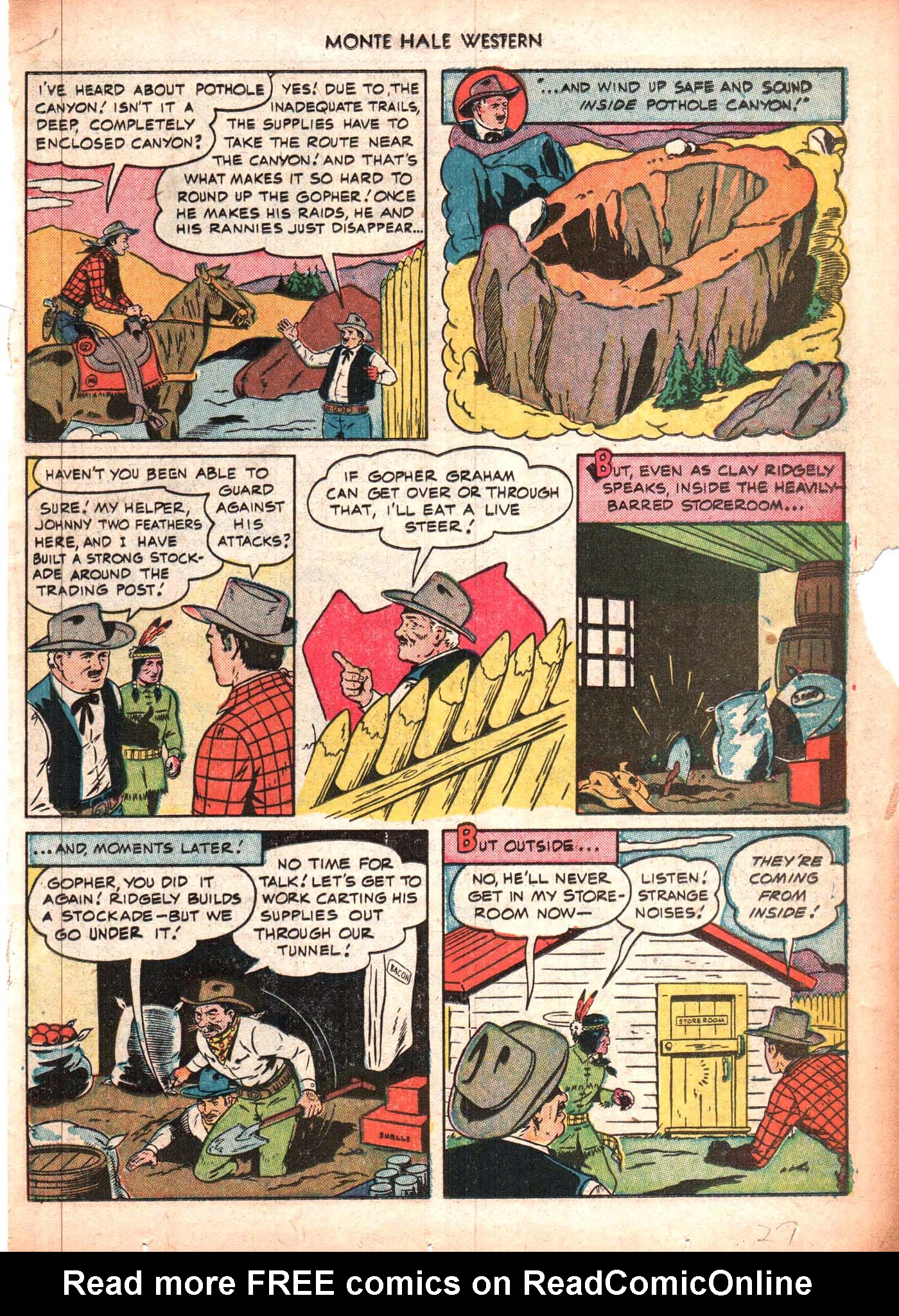 Read online Monte Hale Western comic -  Issue #50 - 27