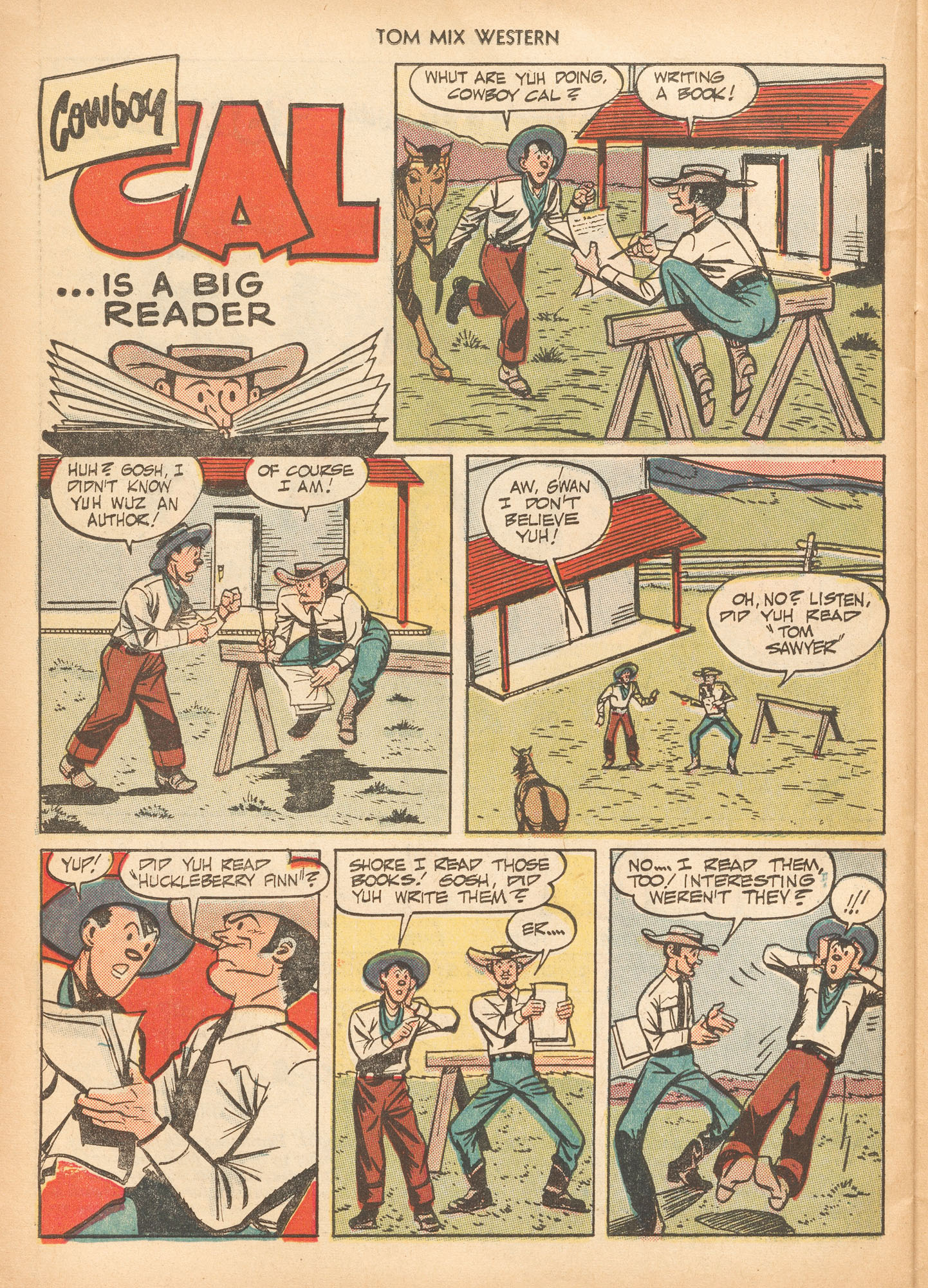 Read online Tom Mix Western (1948) comic -  Issue #23 - 38