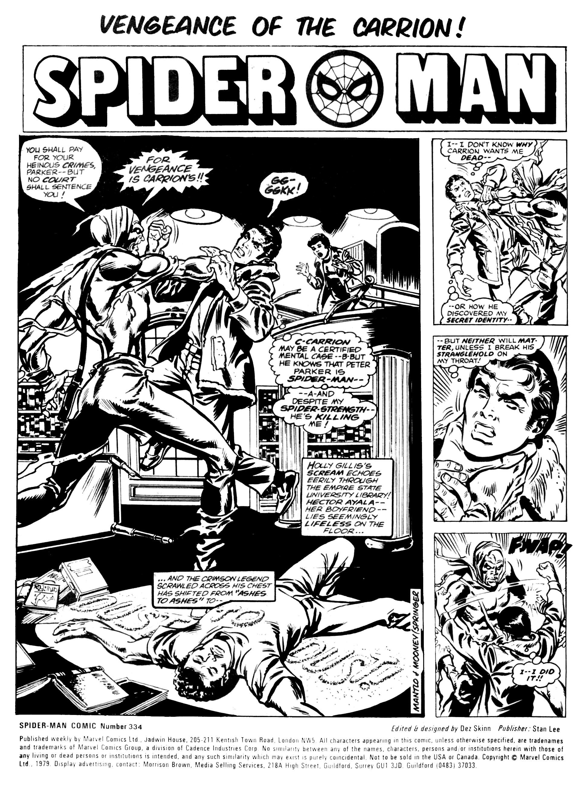 Read online Spectacular Spider-Man Weekly comic -  Issue #334 - 2