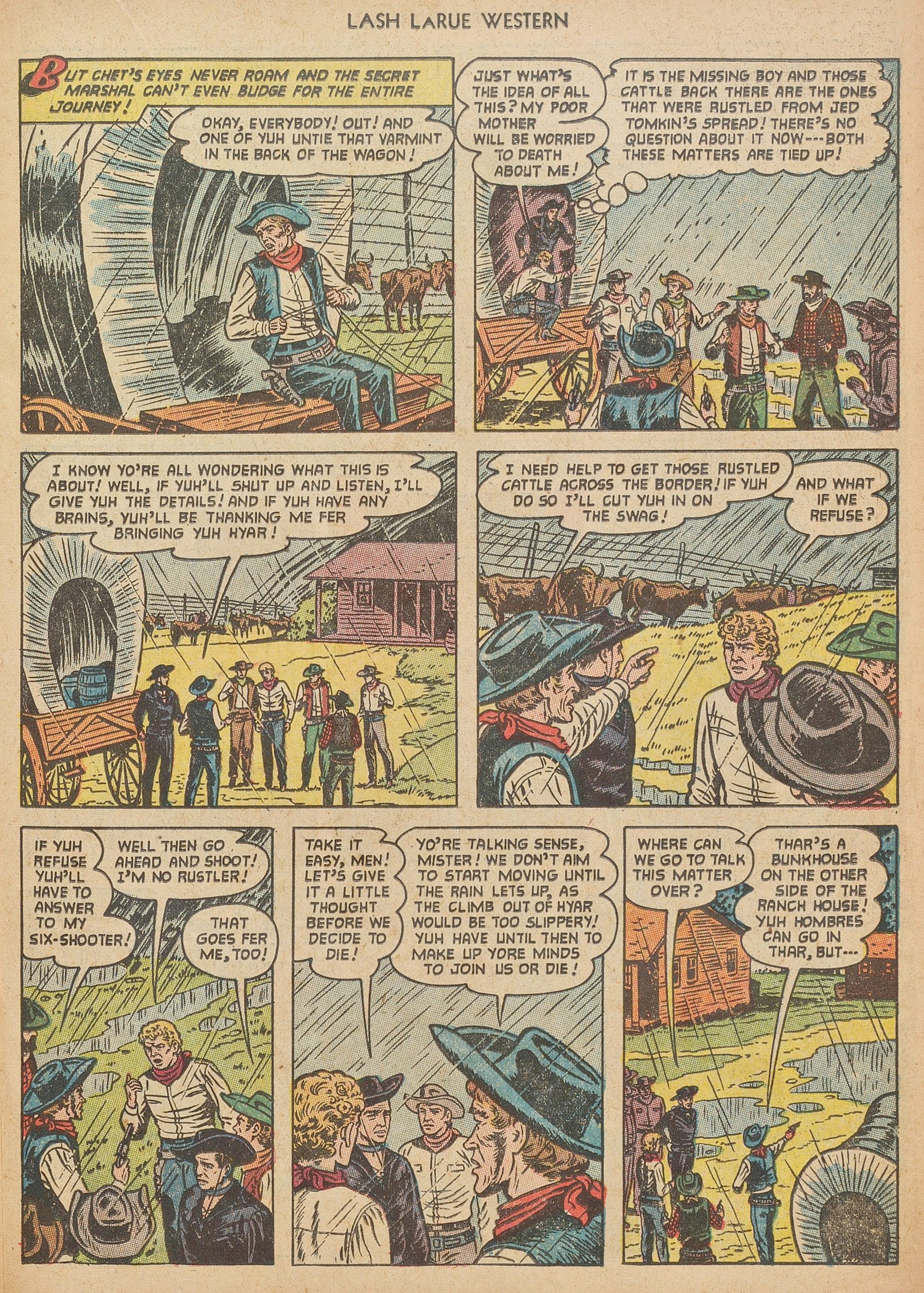 Read online Lash Larue Western (1949) comic -  Issue #40 - 15