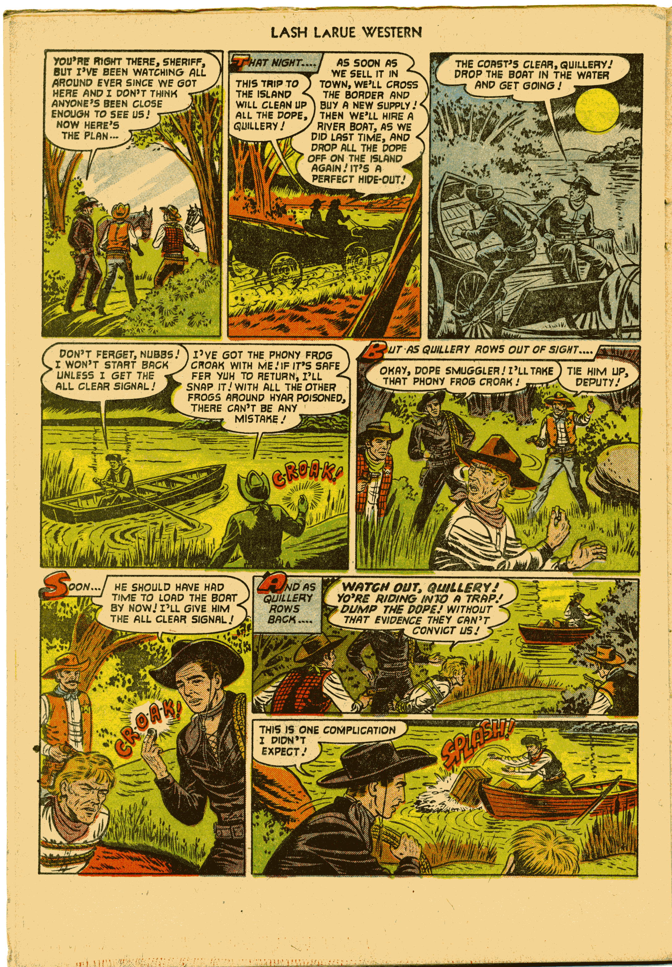 Read online Lash Larue Western (1949) comic -  Issue #27 - 22
