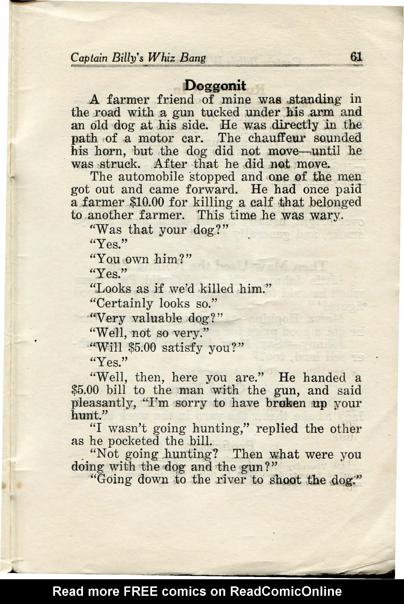 Read online Captain Billy's Whiz Bang comic -  Issue #32 - 62