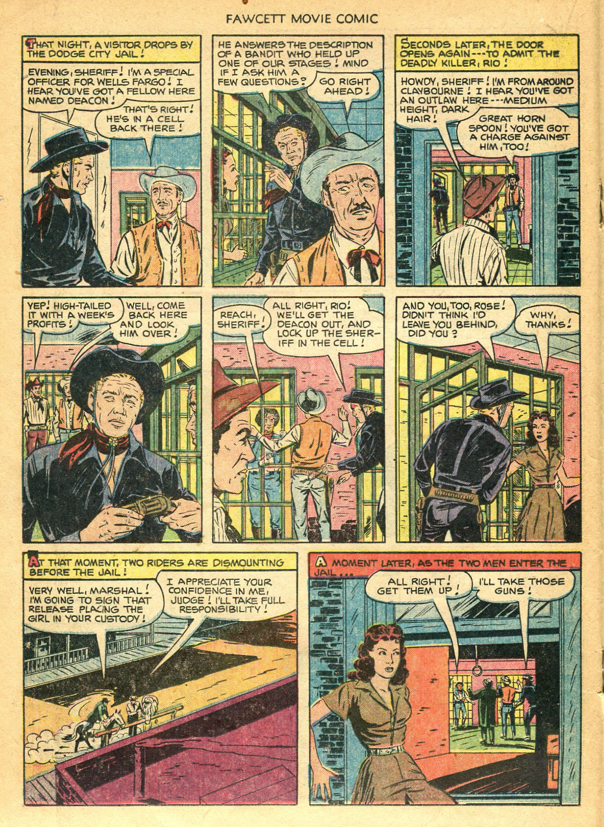 Read online Fawcett Movie Comic comic -  Issue #17 - 18