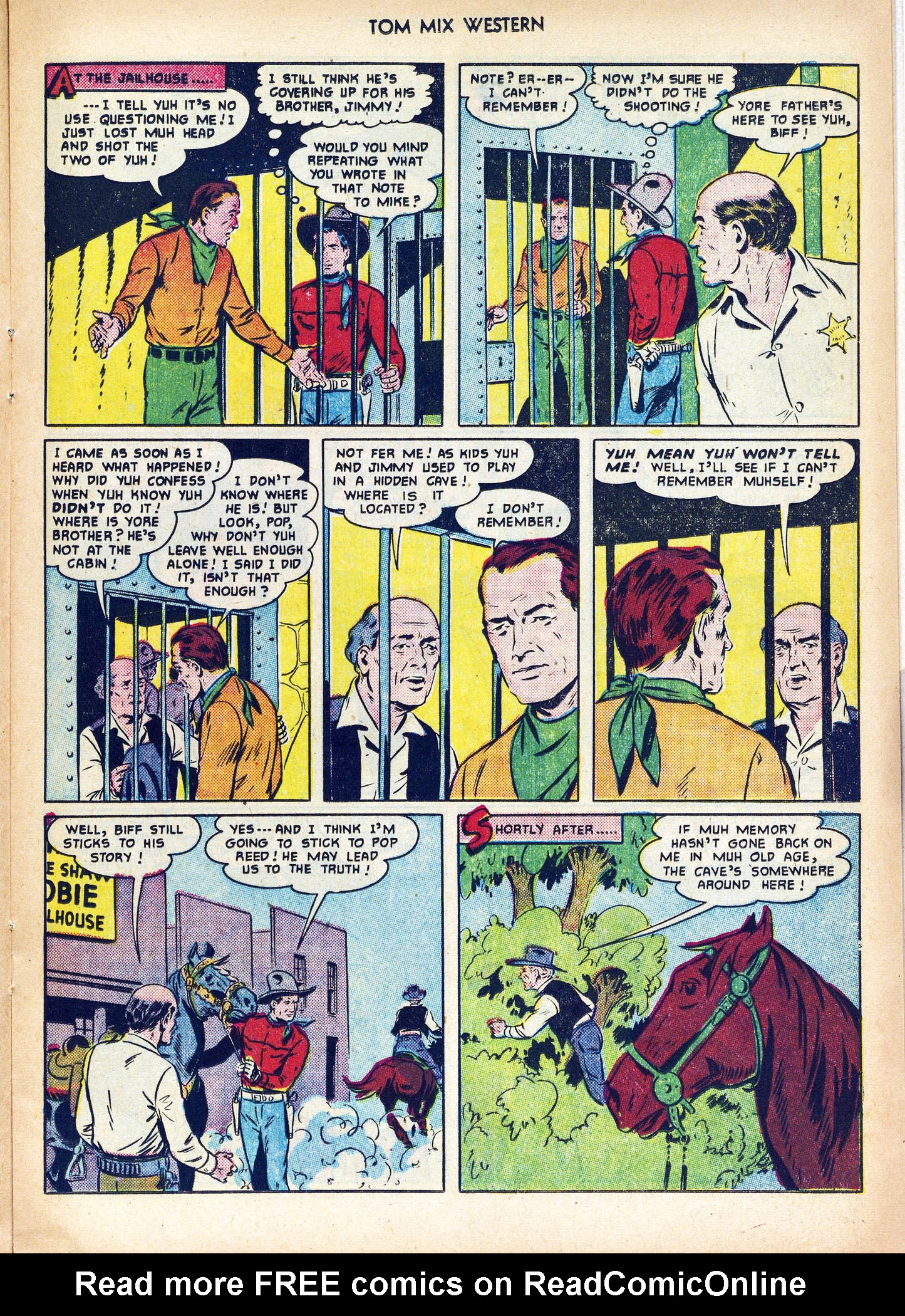 Read online Tom Mix Western (1948) comic -  Issue #42 - 25