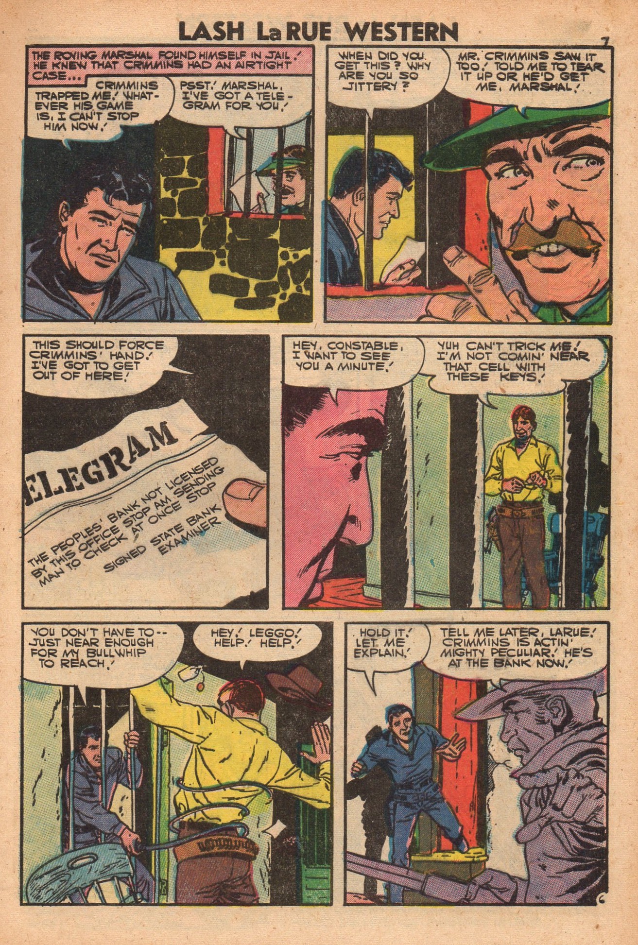Read online Lash Larue Western (1949) comic -  Issue #64 - 9
