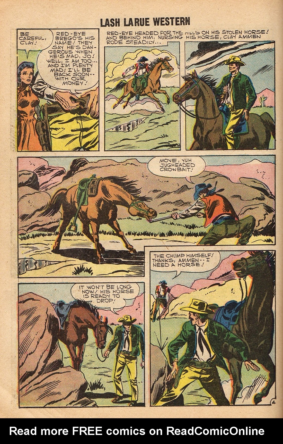 Read online Lash Larue Western (1949) comic -  Issue #67 - 46