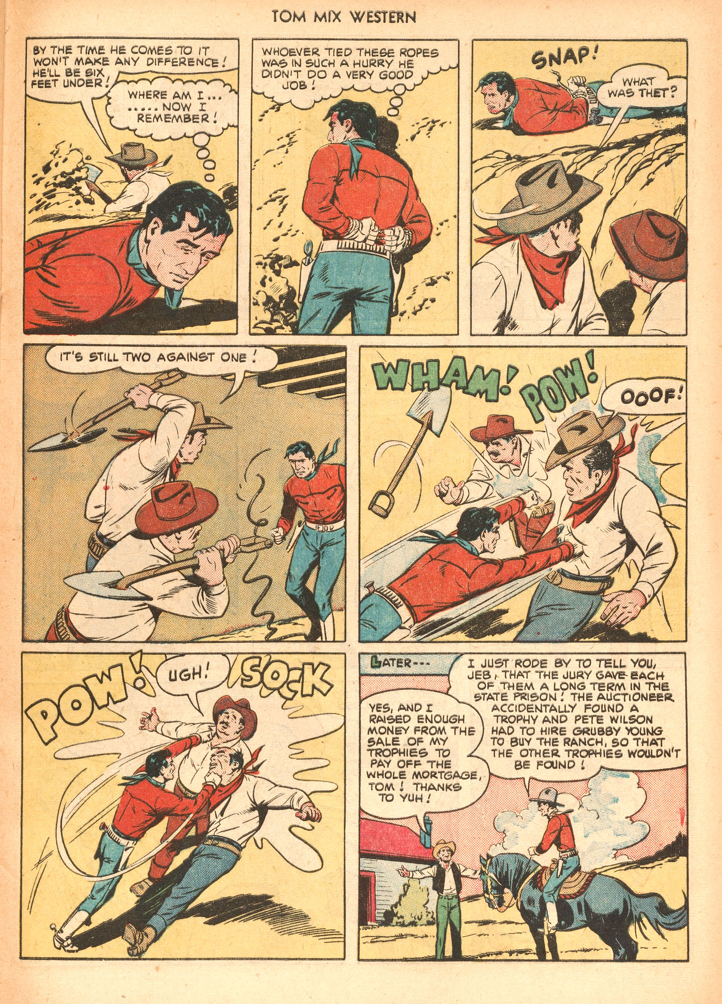 Read online Tom Mix Western (1948) comic -  Issue #40 - 33