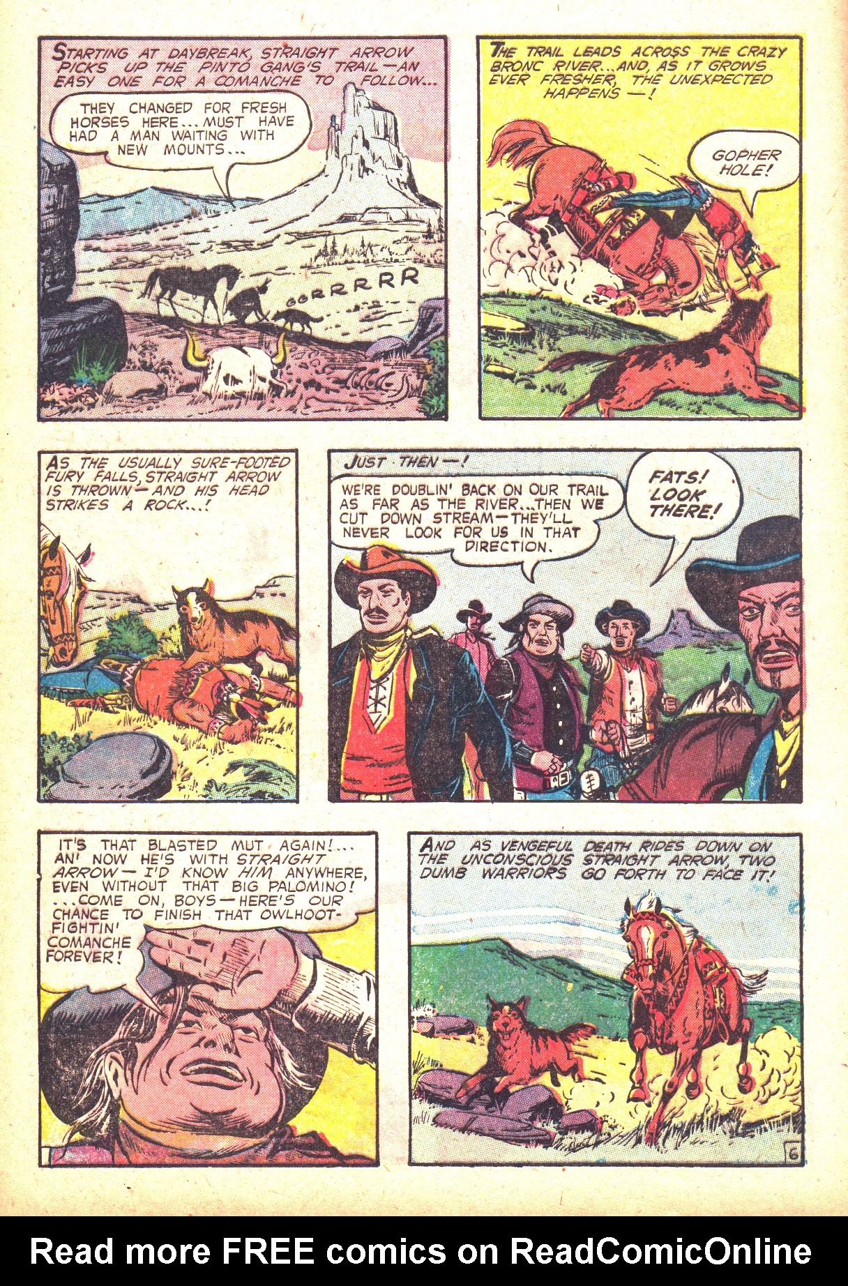 Read online Straight Arrow comic -  Issue #43 - 8