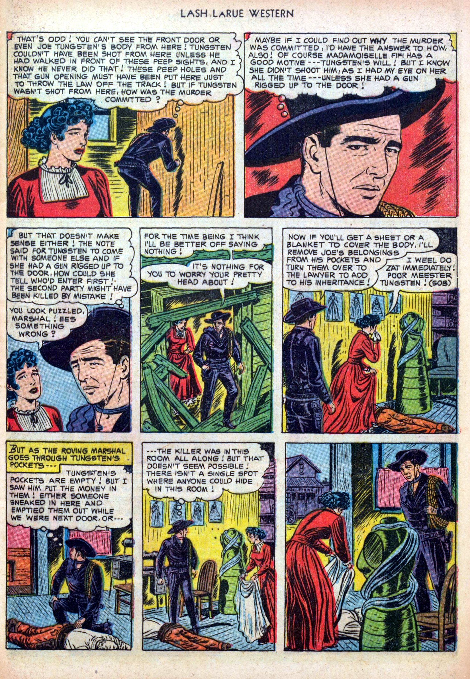 Read online Lash Larue Western (1949) comic -  Issue #39 - 9