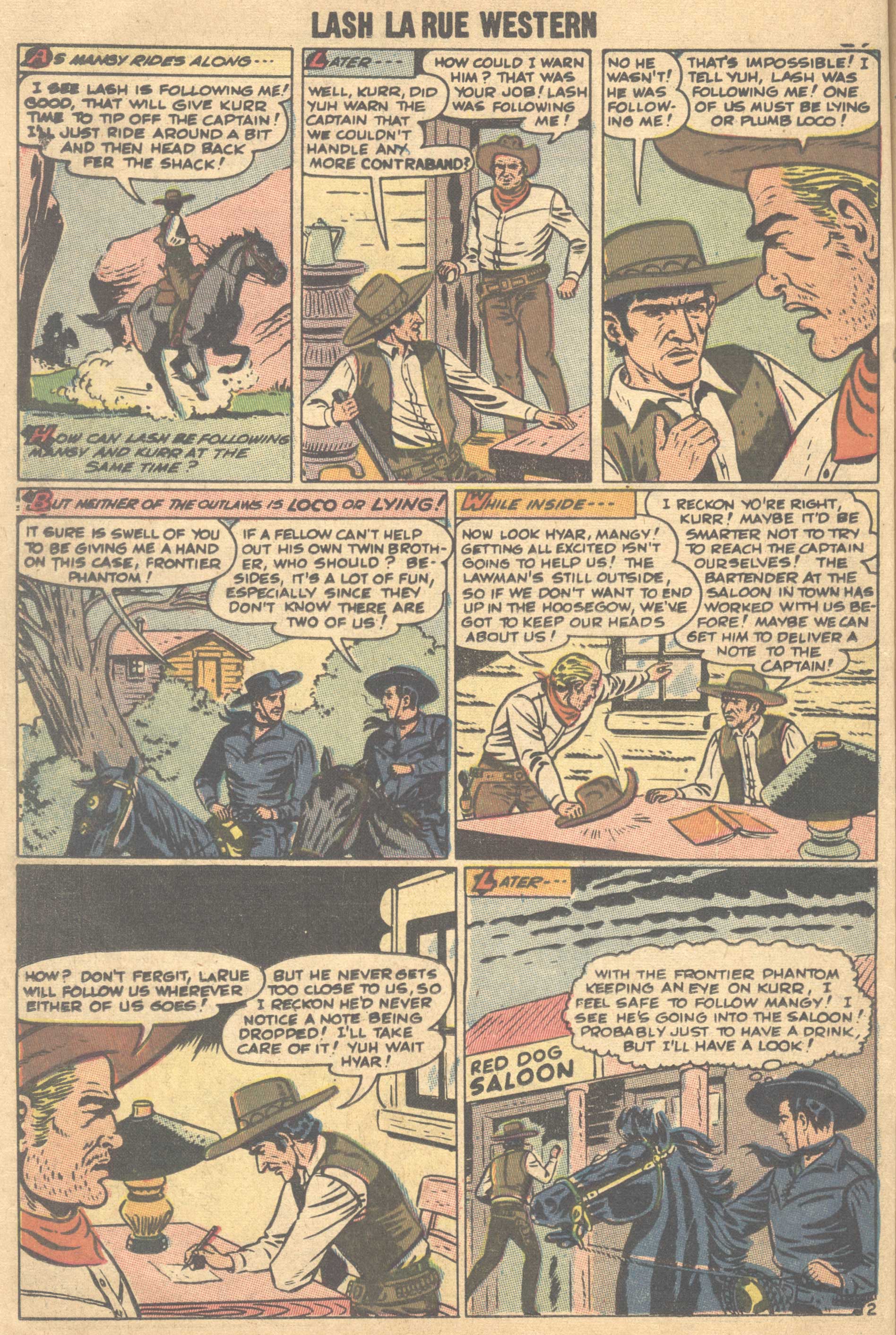 Read online Lash Larue Western (1949) comic -  Issue #66 - 27