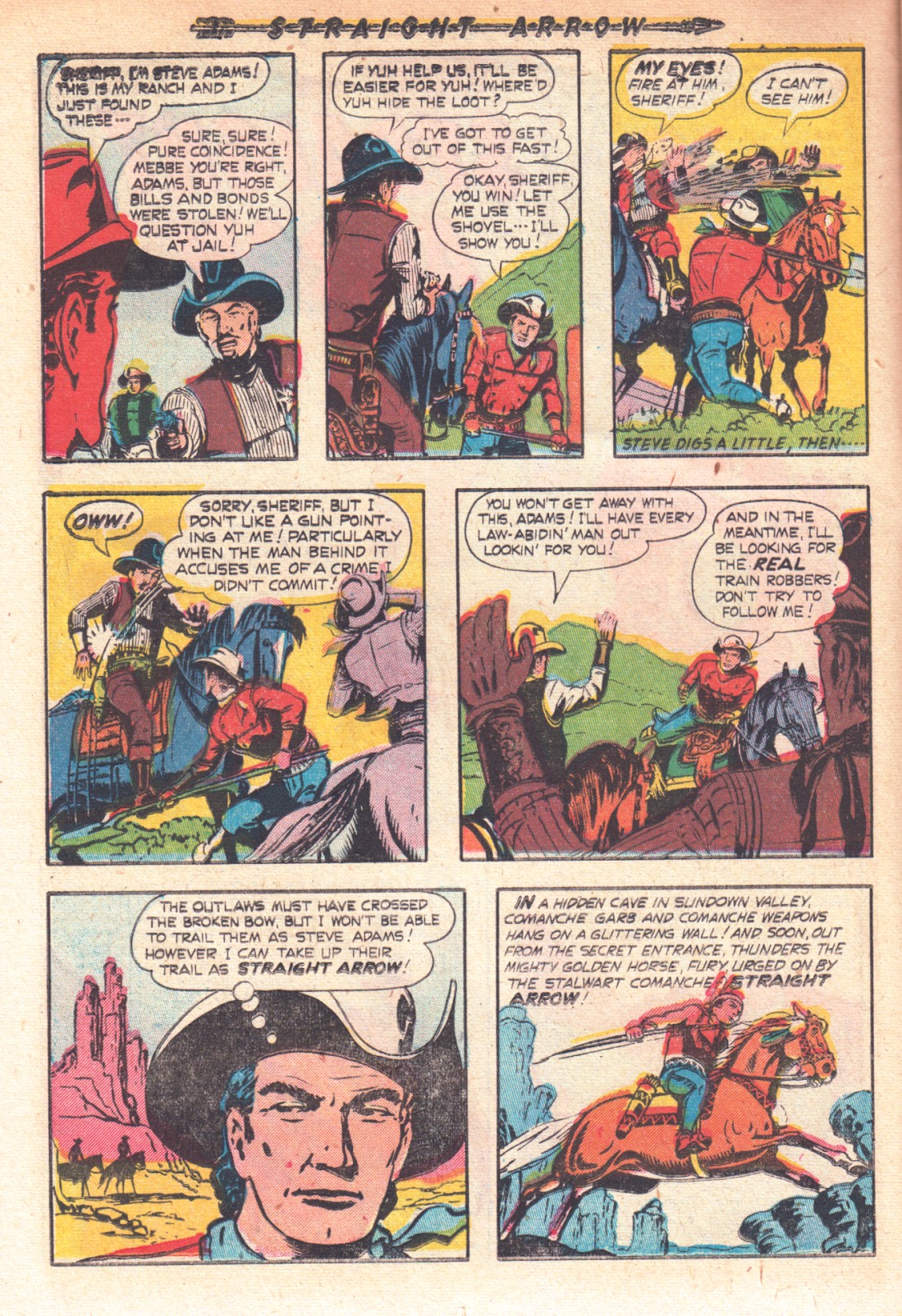 Read online Straight Arrow comic -  Issue #17 - 12