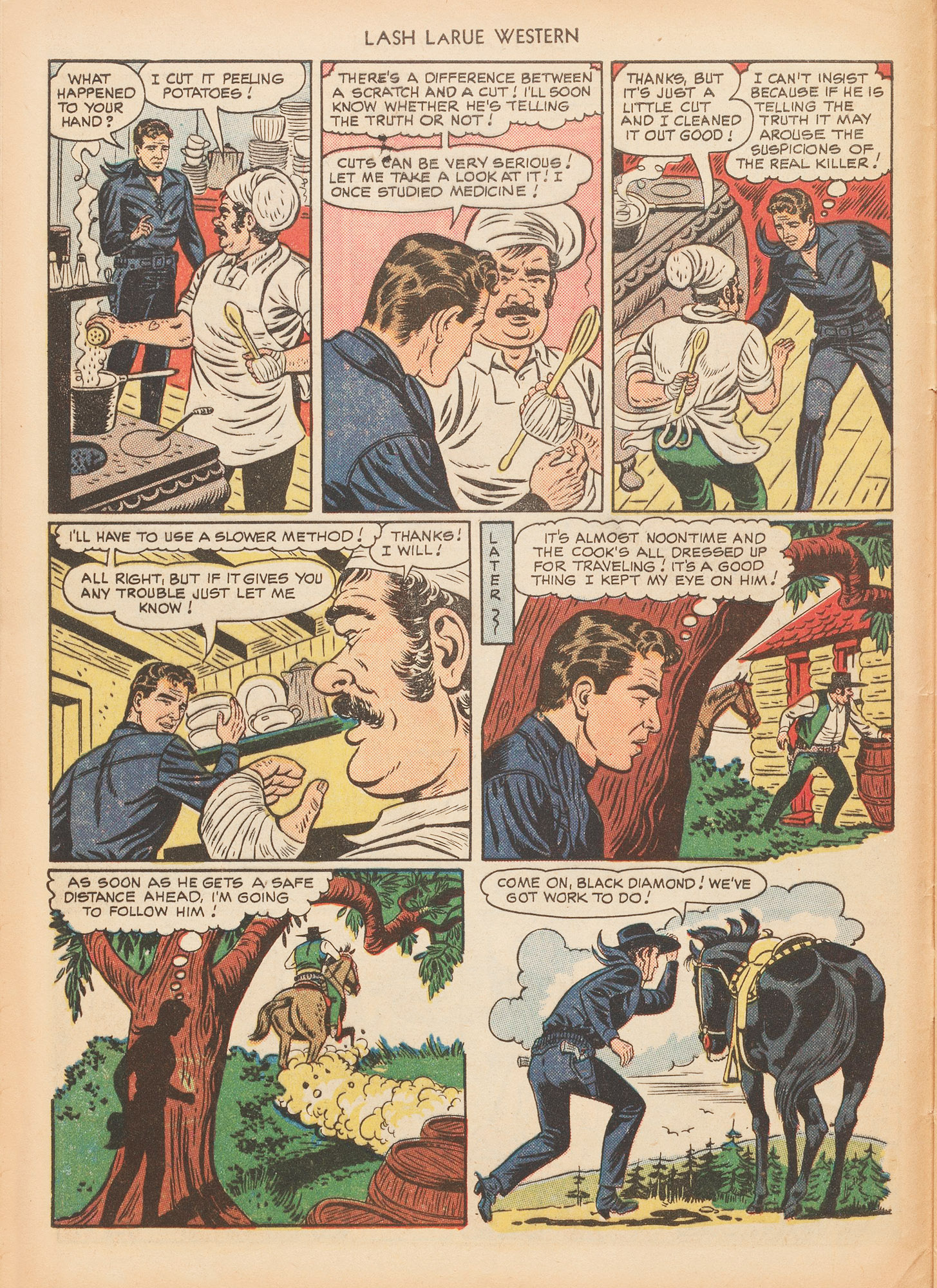 Read online Lash Larue Western (1949) comic -  Issue #7 - 8