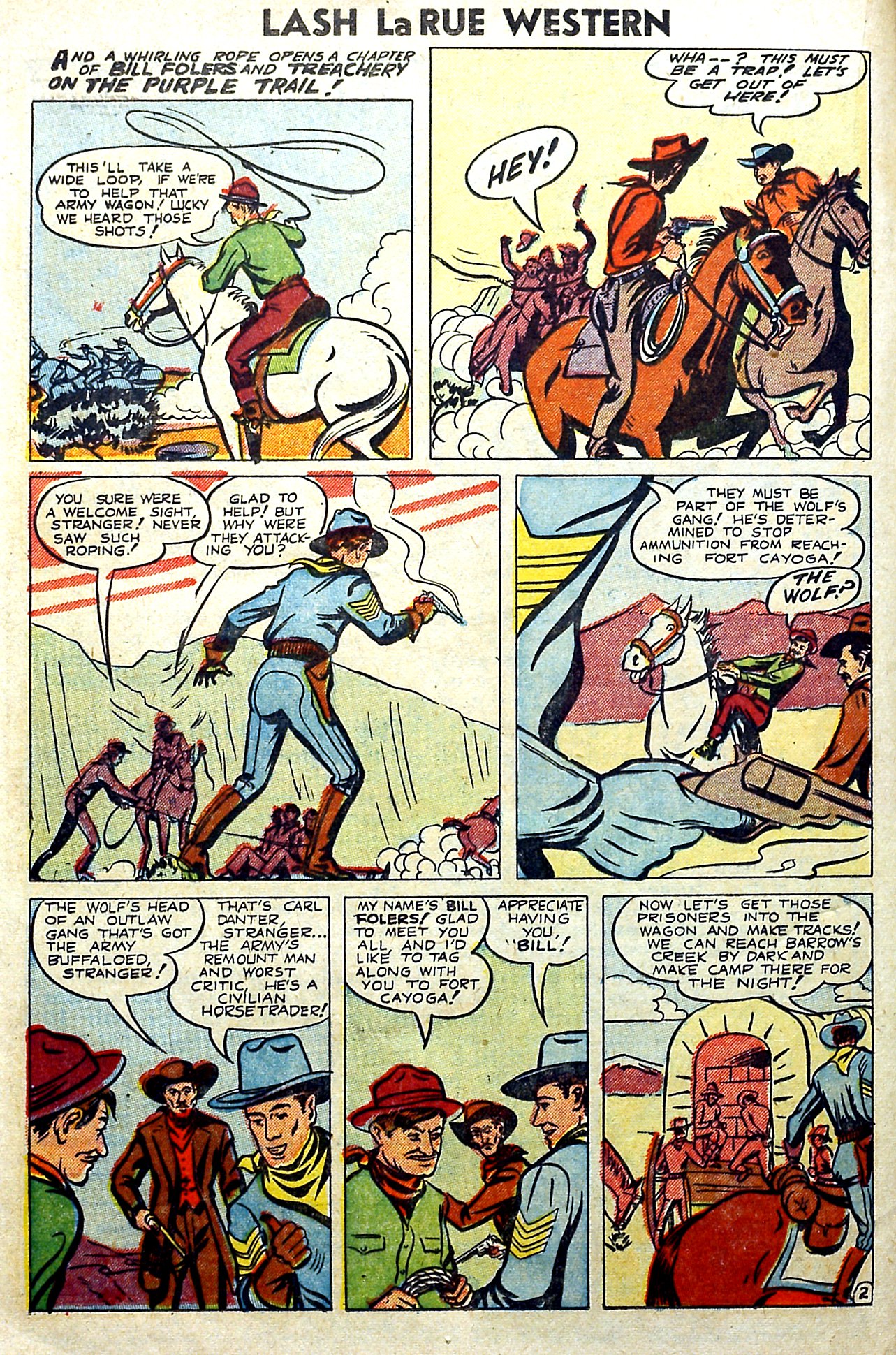 Read online Lash Larue Western (1949) comic -  Issue #57 - 16