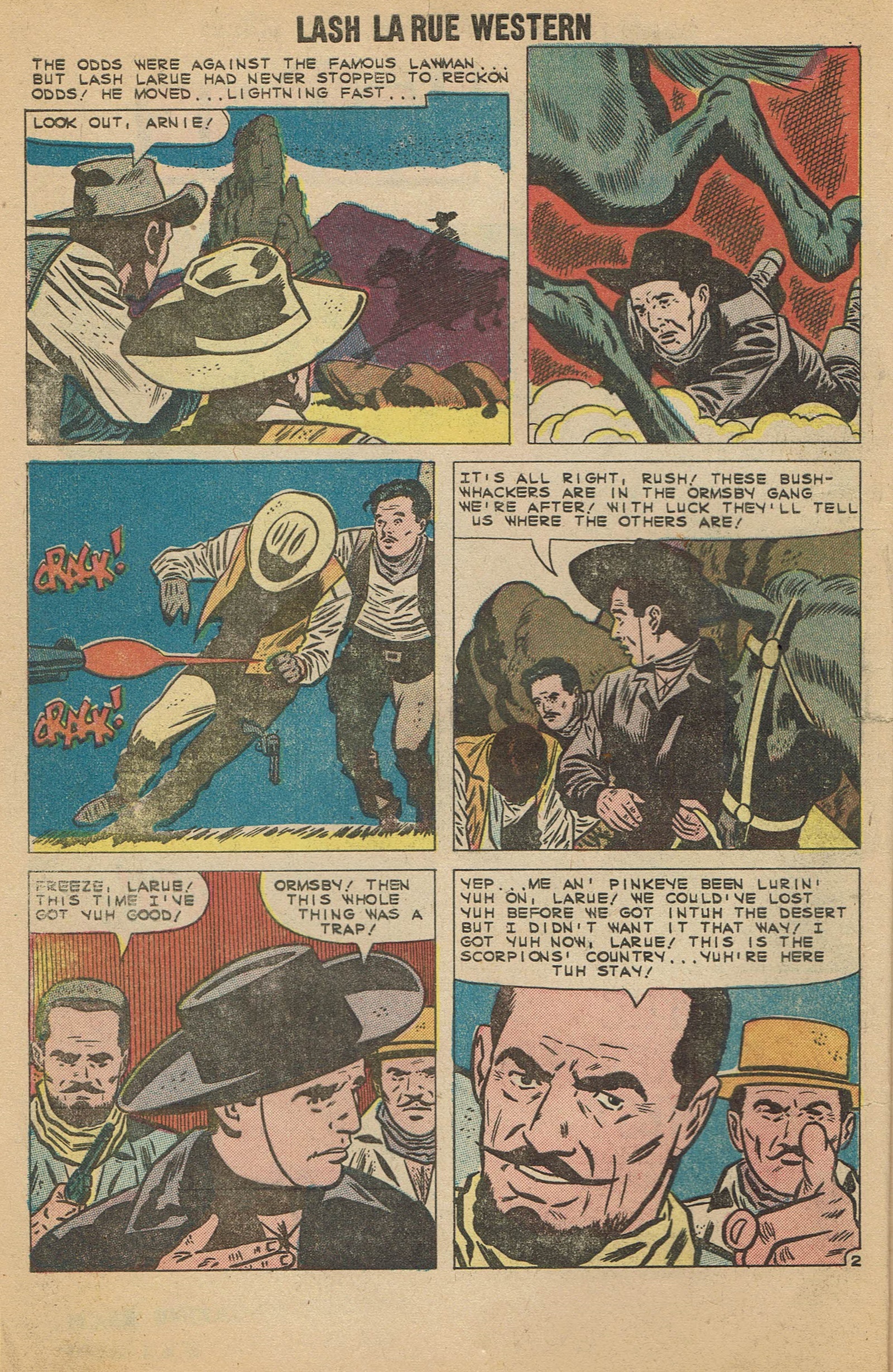 Read online Lash Larue Western (1949) comic -  Issue #79 - 4