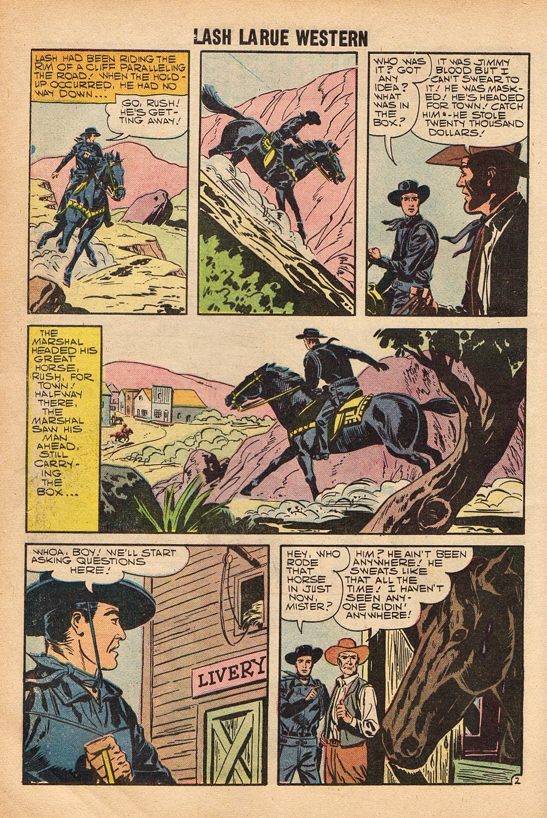 Read online Lash Larue Western (1949) comic -  Issue #67 - 12