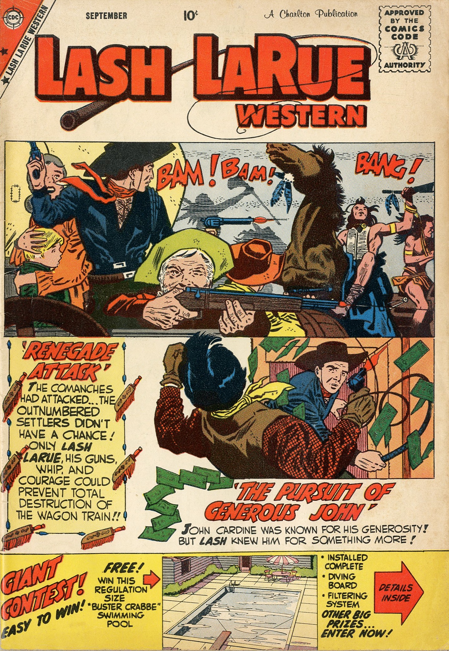 Read online Lash Larue Western (1949) comic -  Issue #74 - 1