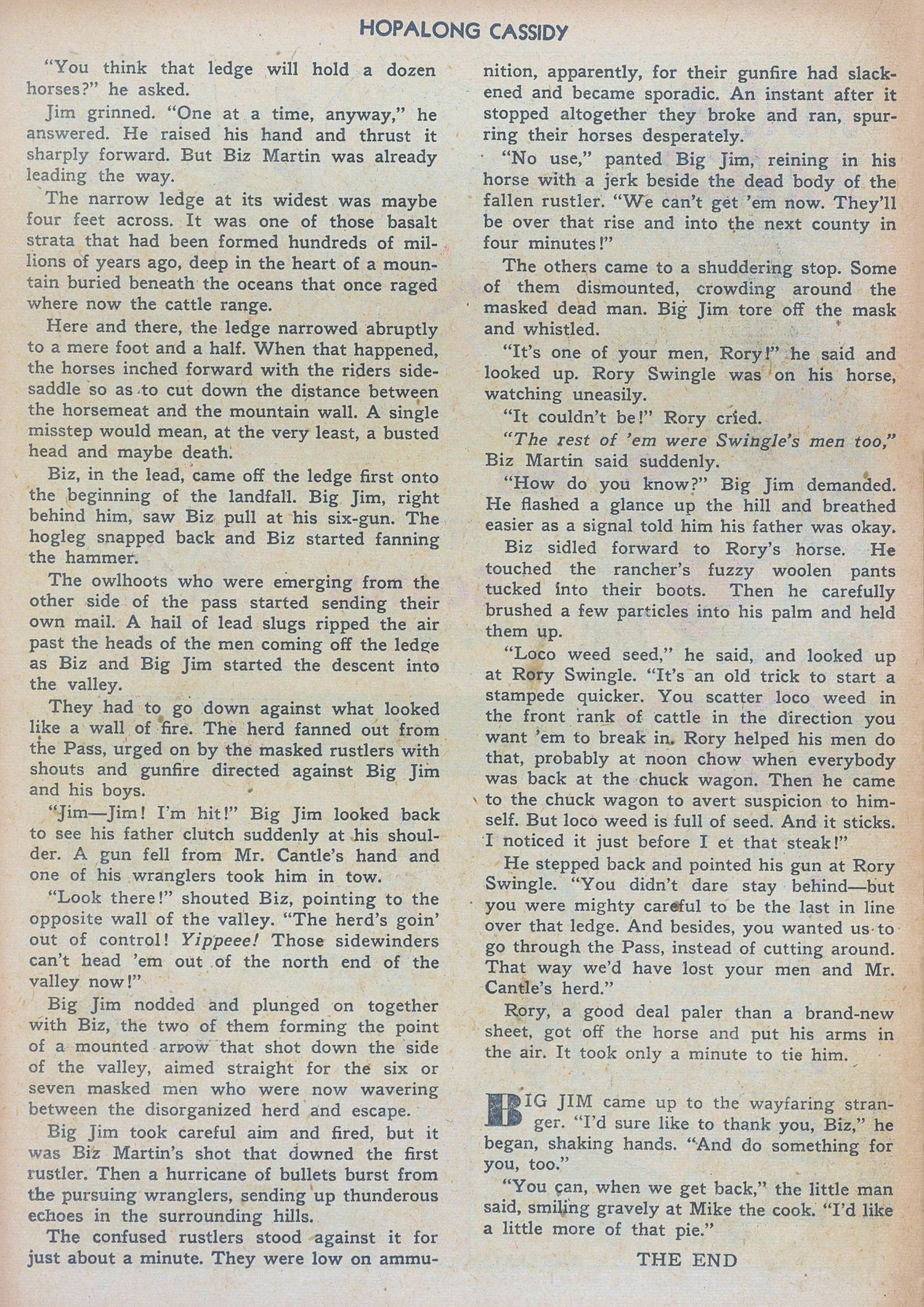 Read online Hopalong Cassidy comic -  Issue #55 - 22