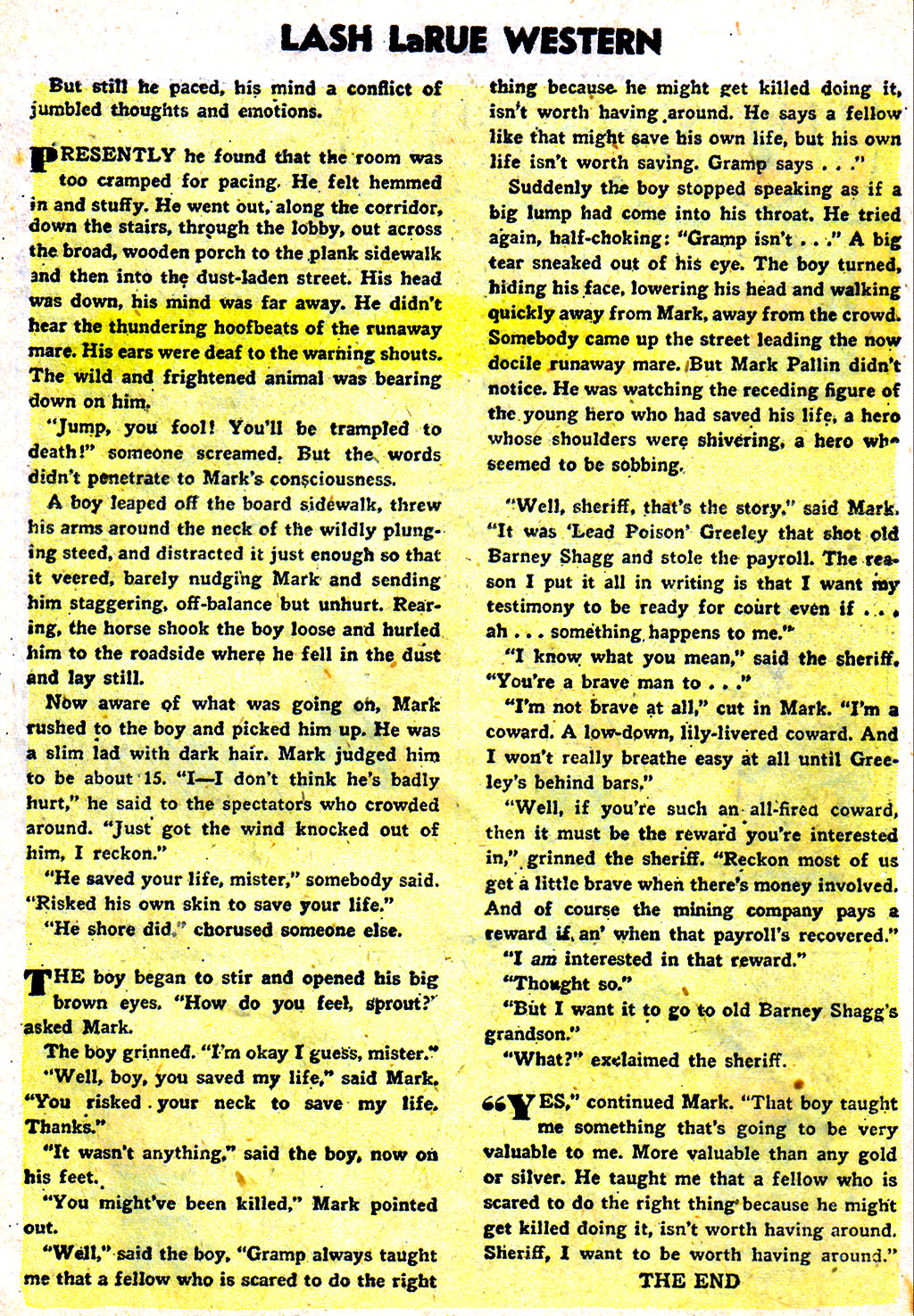 Read online Lash Larue Western (1949) comic -  Issue #59 - 19