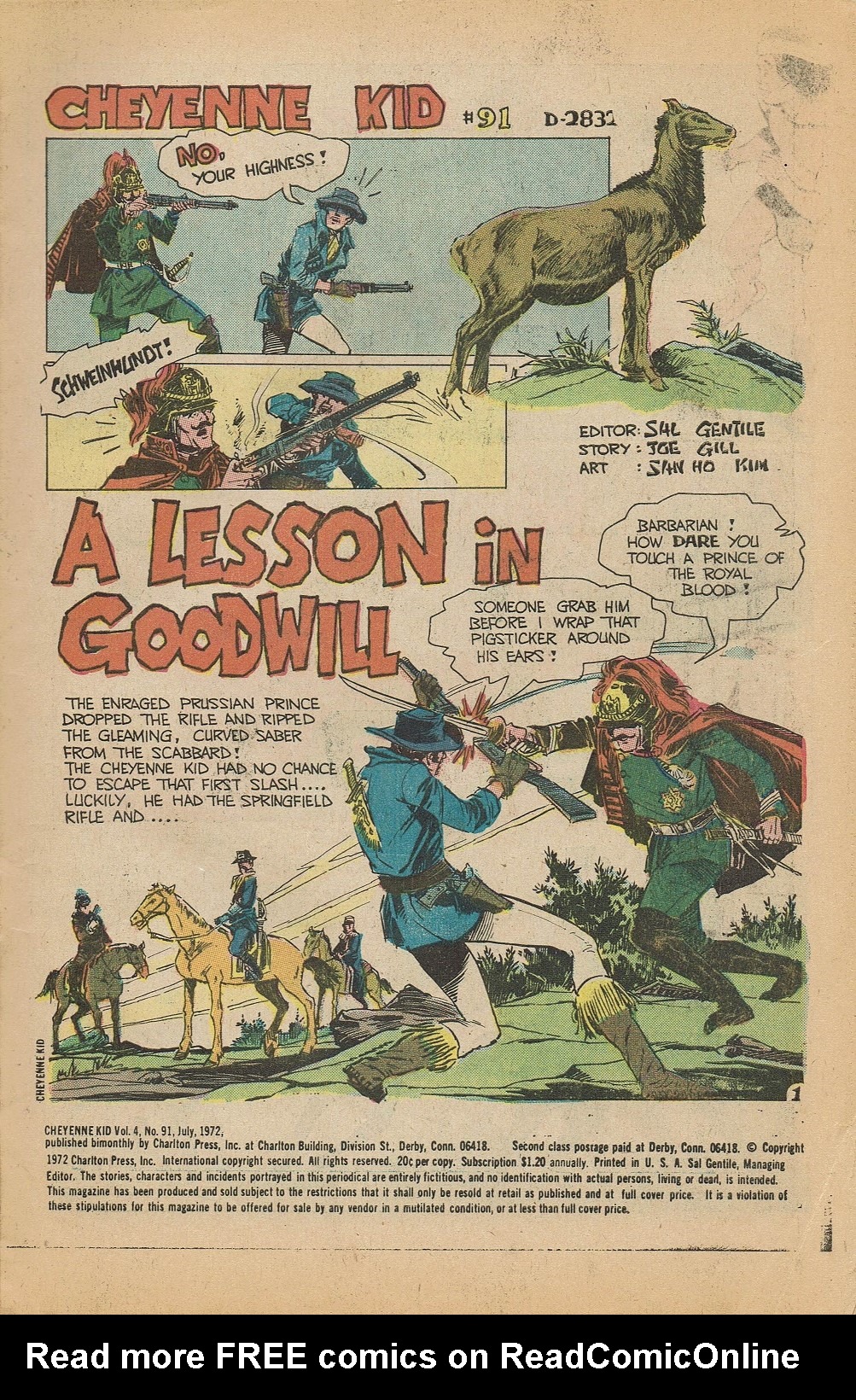 Read online Cheyenne Kid comic -  Issue #91 - 3