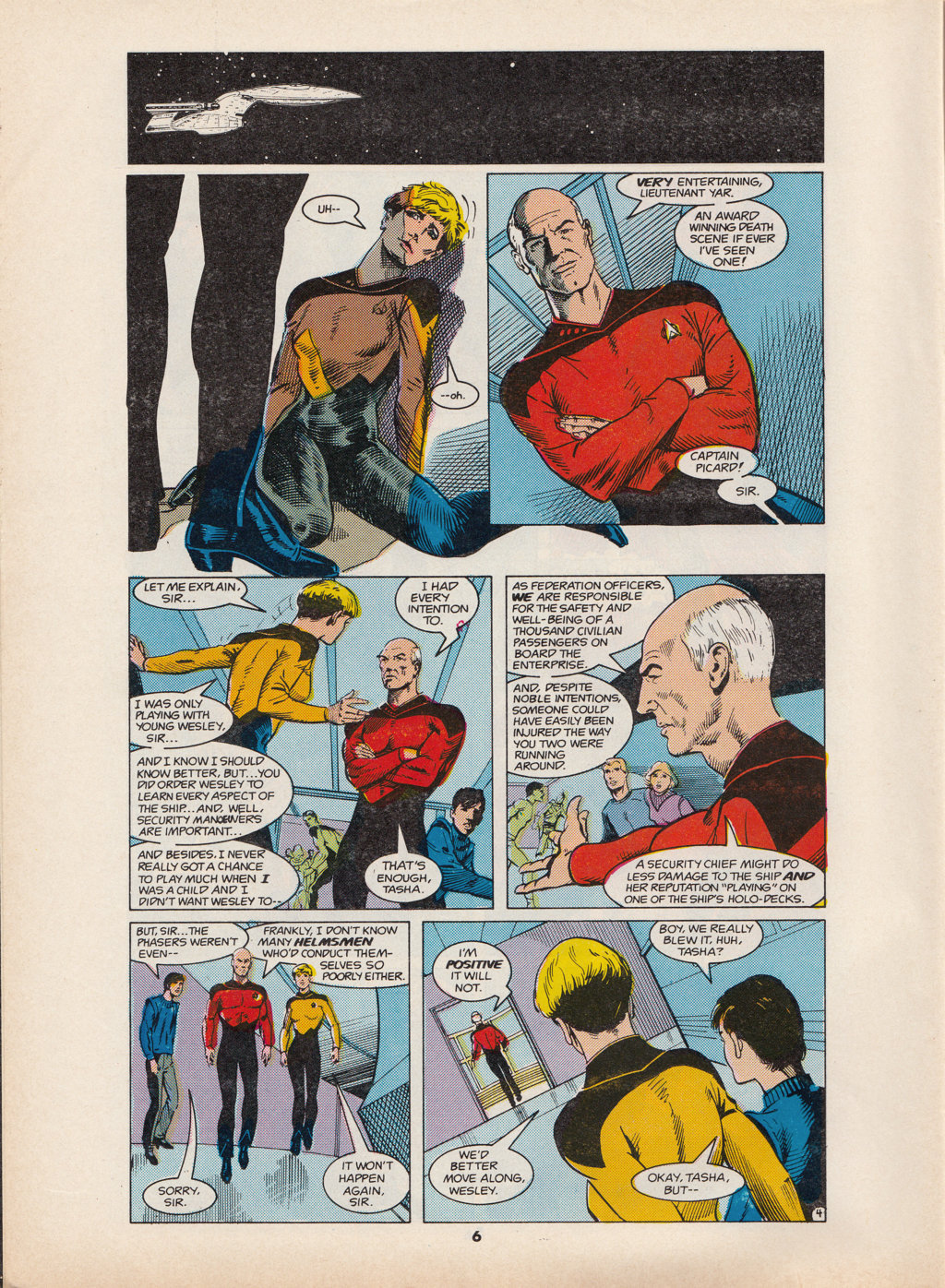 Read online Star Trek The Next Generation (1990) comic -  Issue #4 - 6
