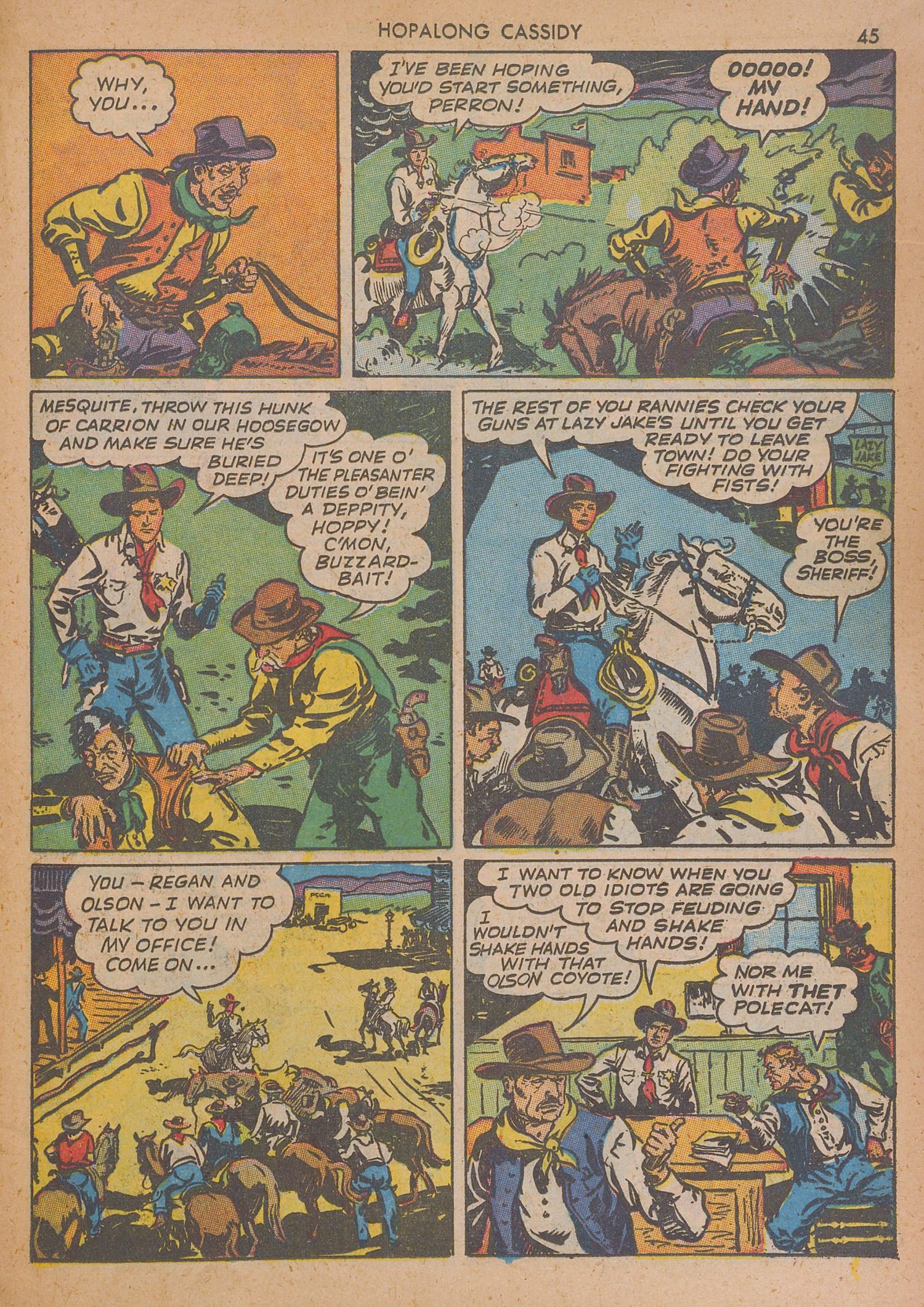 Read online Hopalong Cassidy comic -  Issue #1 - 44