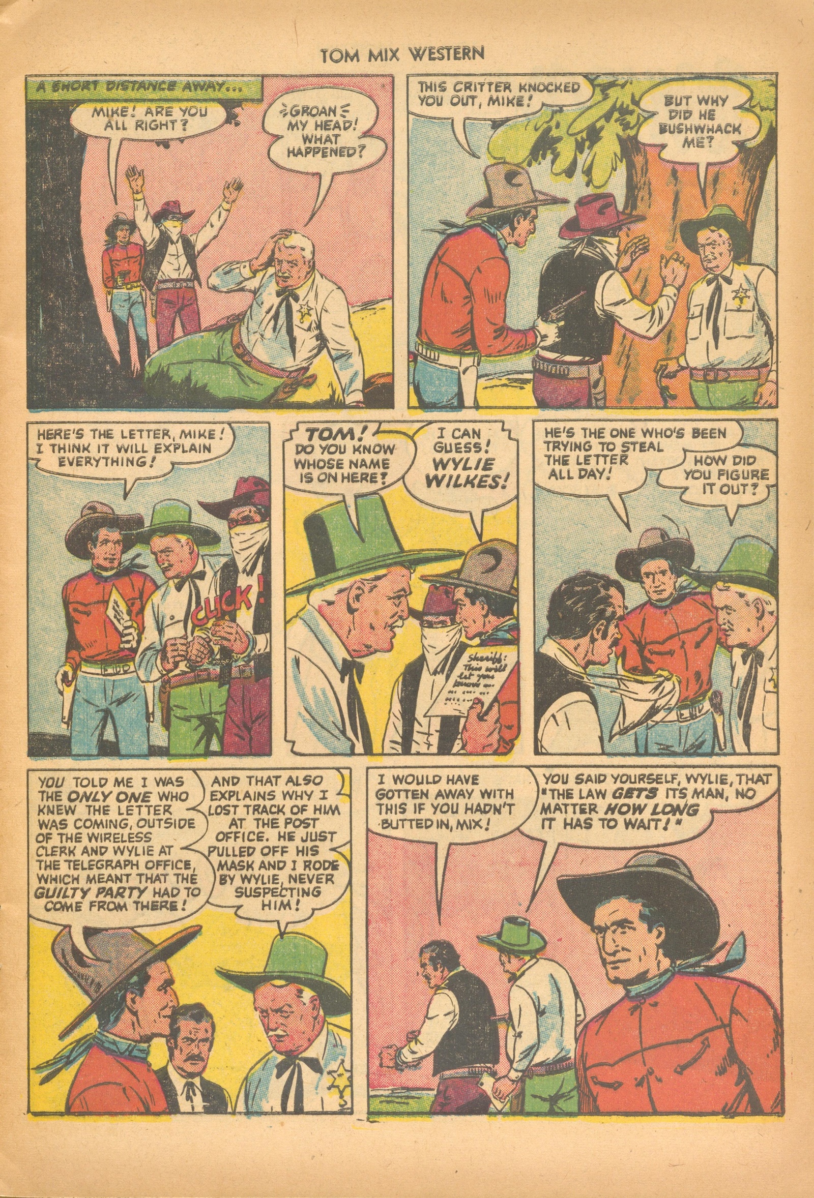 Read online Tom Mix Western (1948) comic -  Issue #49 - 9