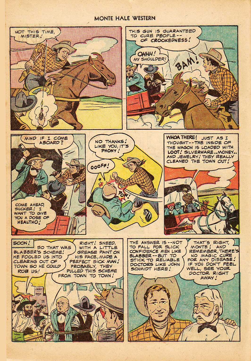 Read online Monte Hale Western comic -  Issue #38 - 21