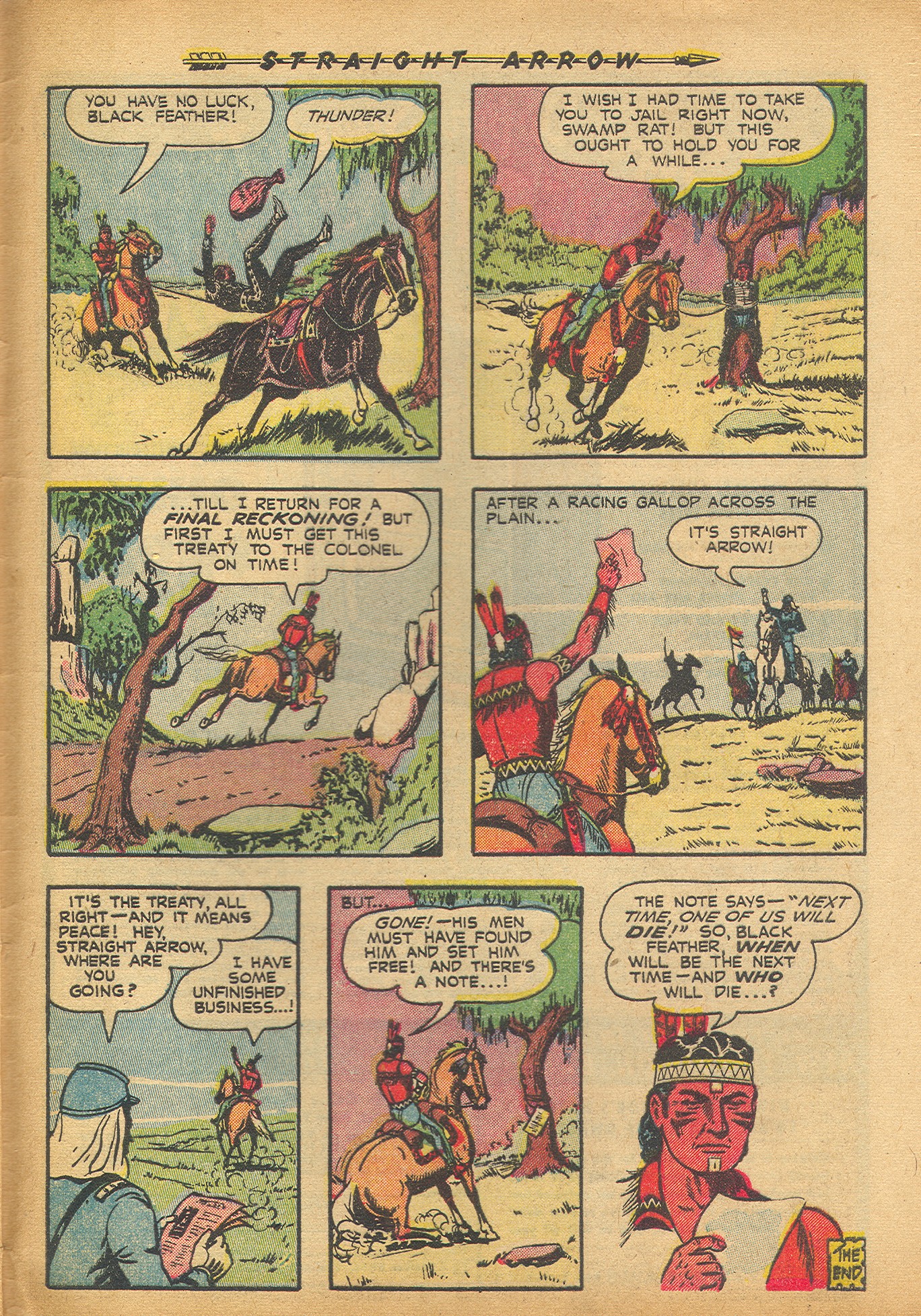 Read online Straight Arrow comic -  Issue #25 - 33