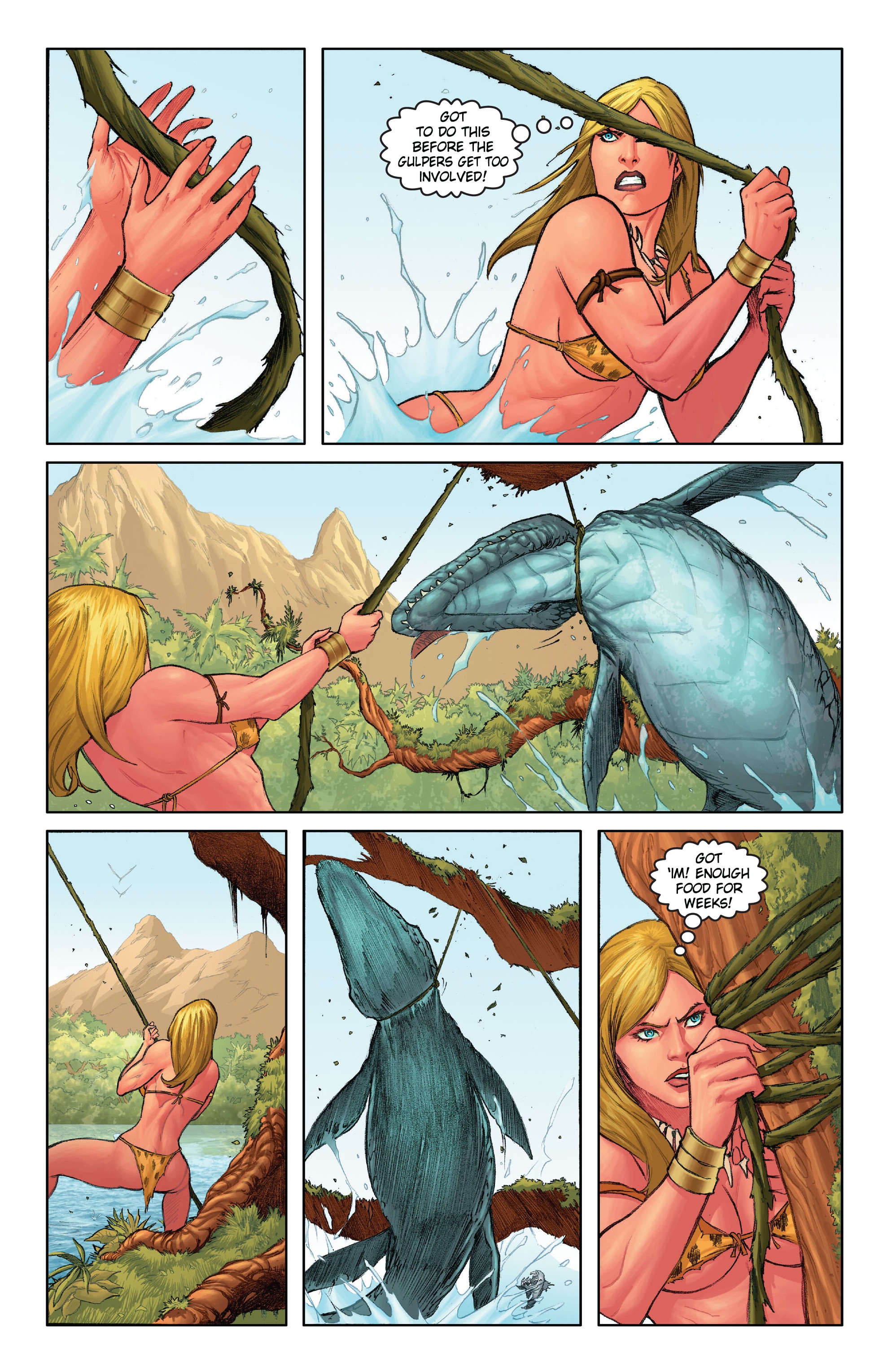 Read online Frank Cho's Jungle Girl: The Complete Omnibus comic -  Issue # TPB (Part 1) - 12