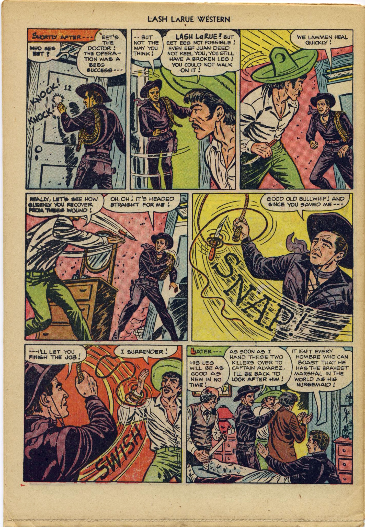 Read online Lash Larue Western (1949) comic -  Issue #29 - 34