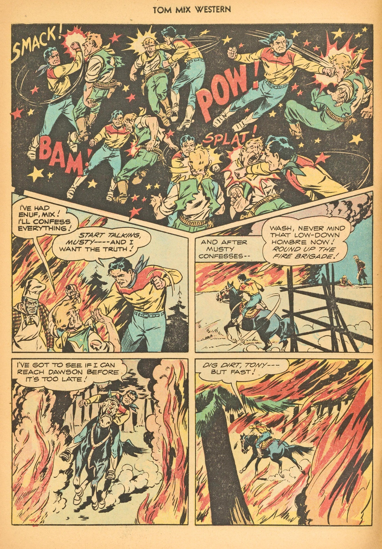 Read online Tom Mix Western (1948) comic -  Issue #3 - 10