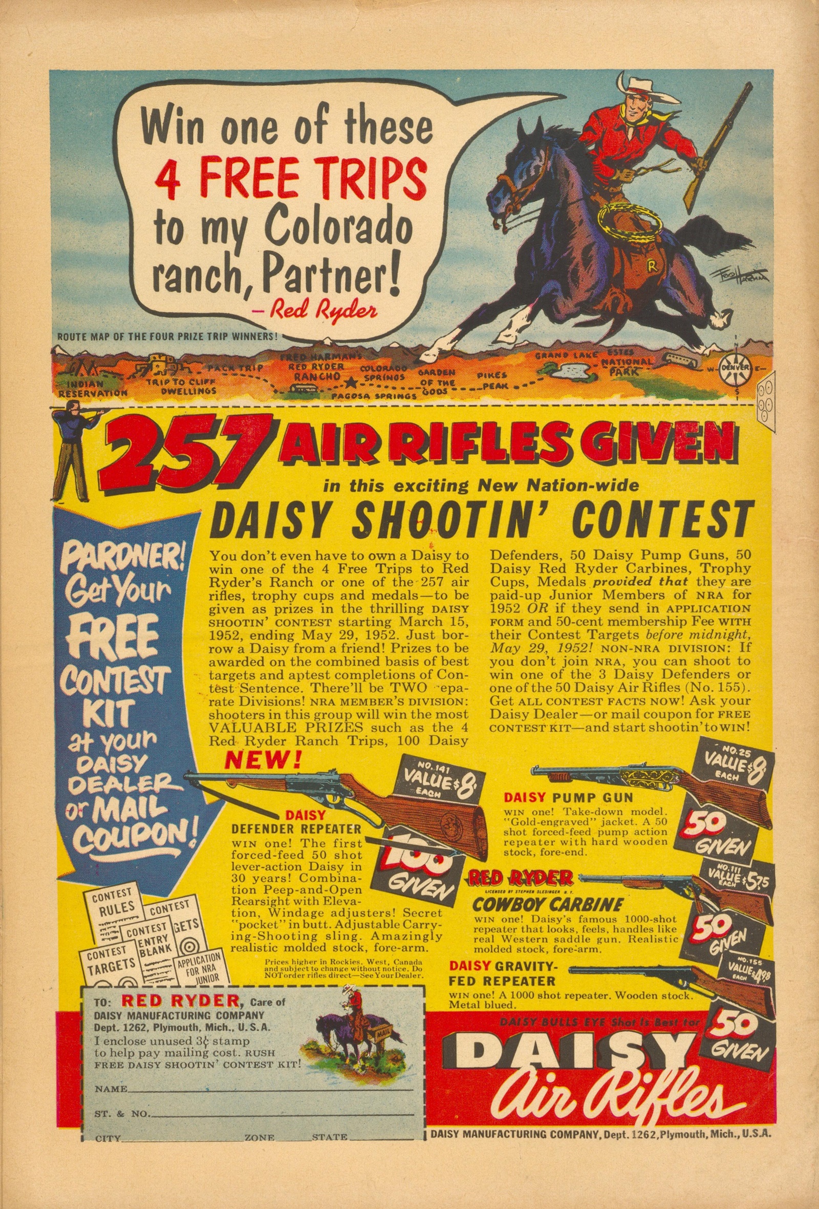 Read online Monte Hale Western comic -  Issue #73 - 36