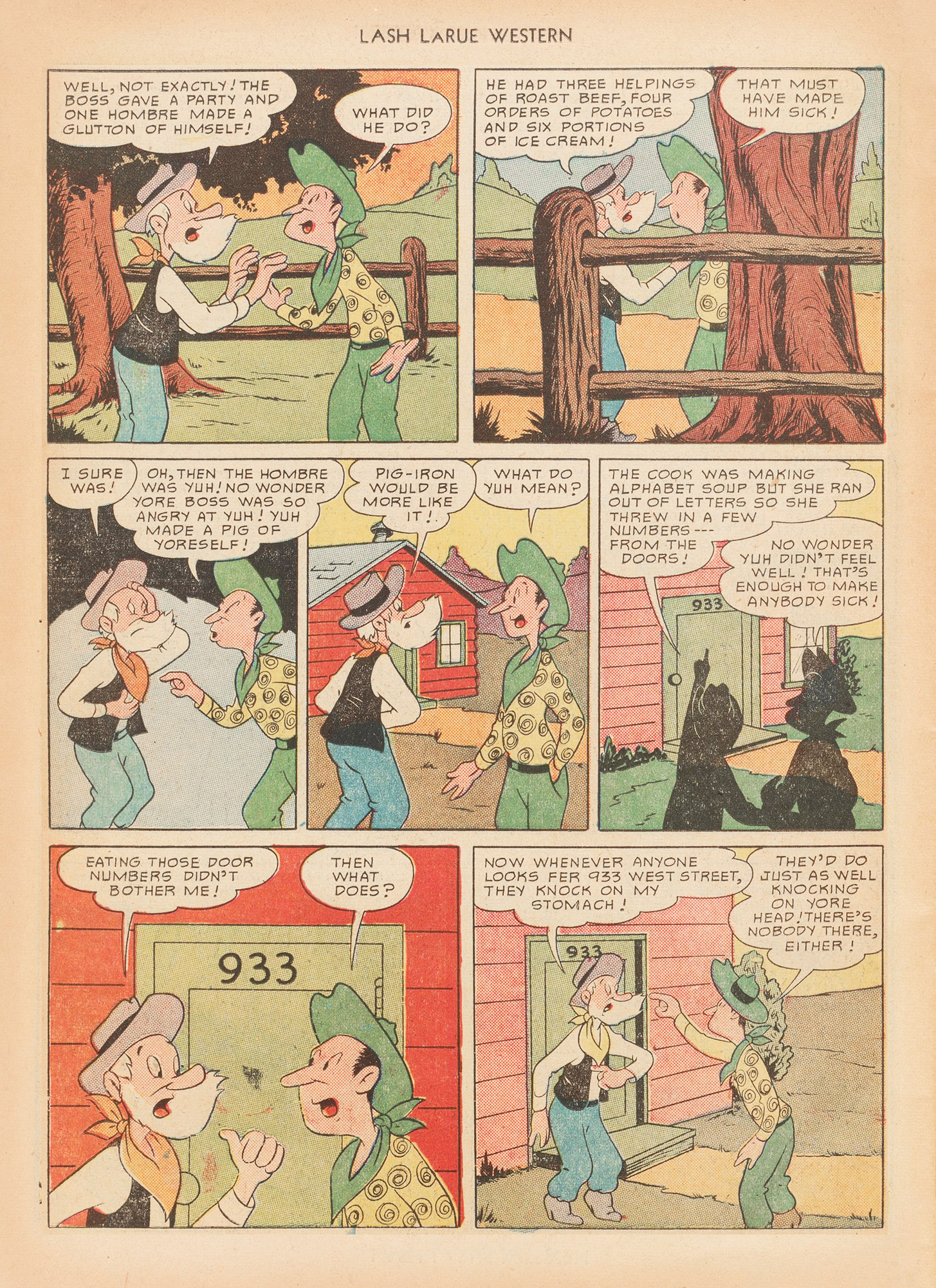 Read online Lash Larue Western (1949) comic -  Issue #12 - 38