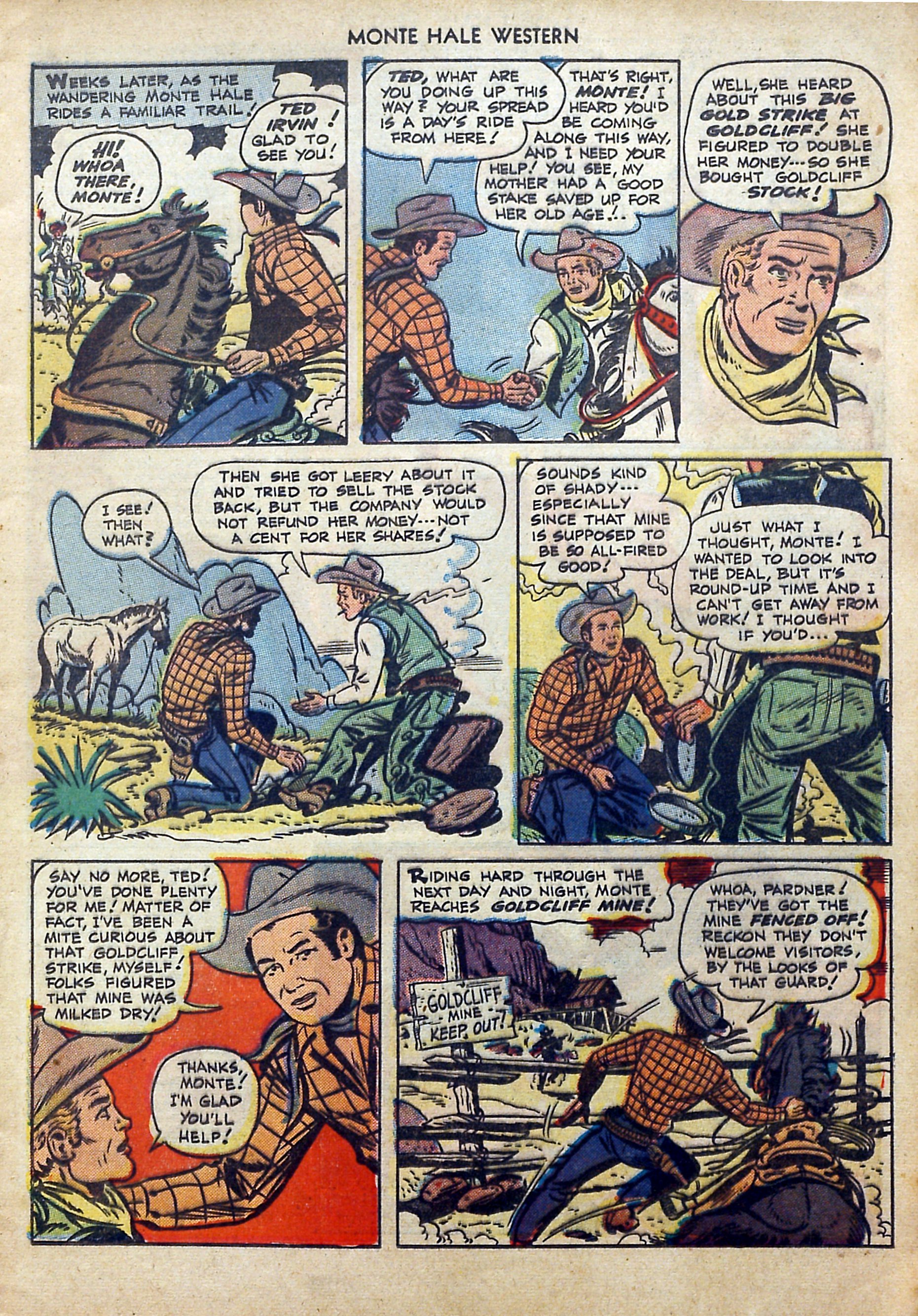Read online Monte Hale Western comic -  Issue #40 - 5