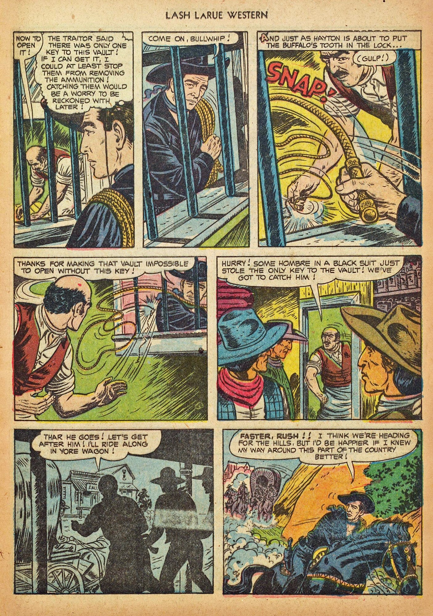 Read online Lash Larue Western (1949) comic -  Issue #44 - 13